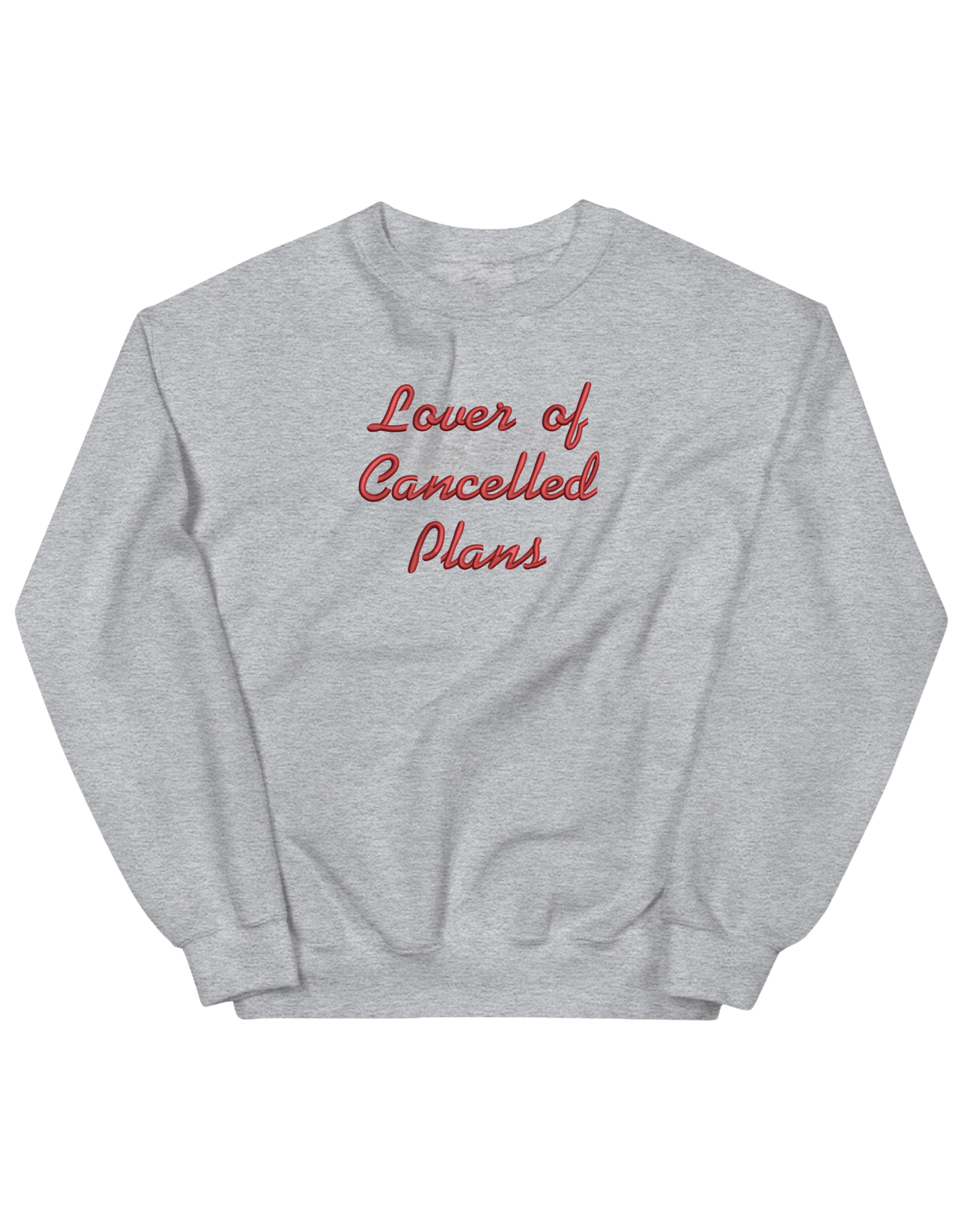 Cancelled plans sweatshirt mesaje - Thread Muse