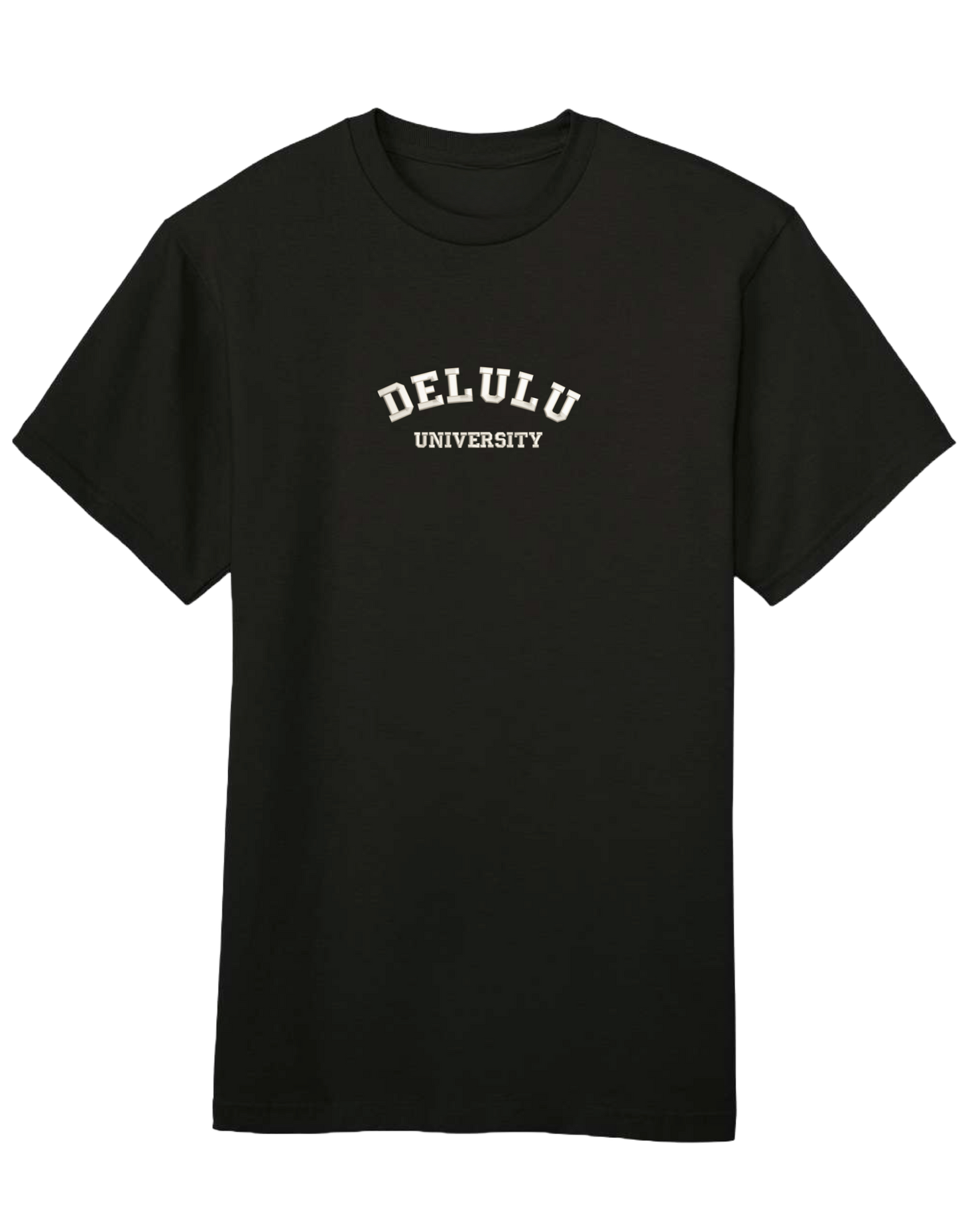 Delulu university tricou mesaje