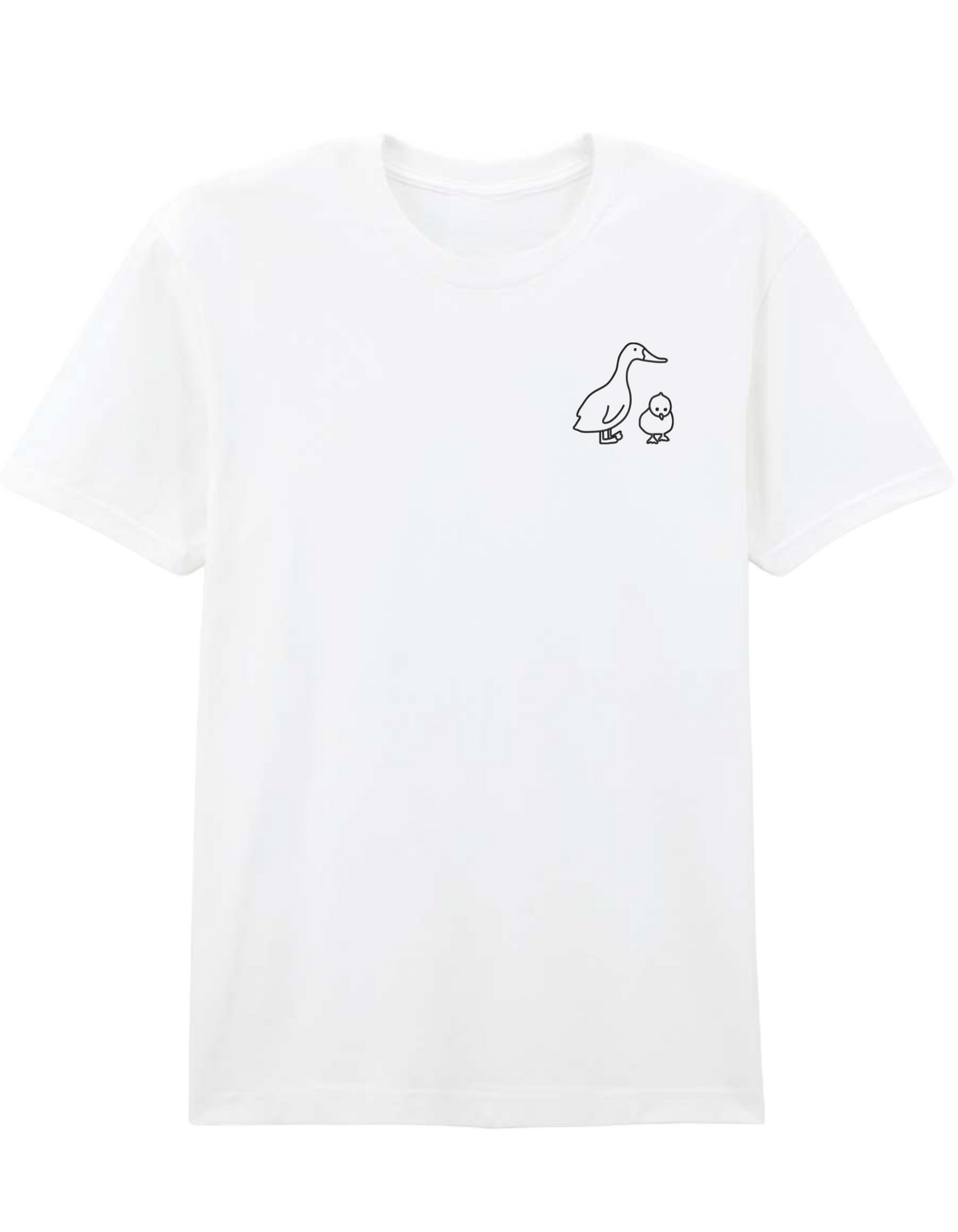 Duck and chick tricou Friends - Thread Muse