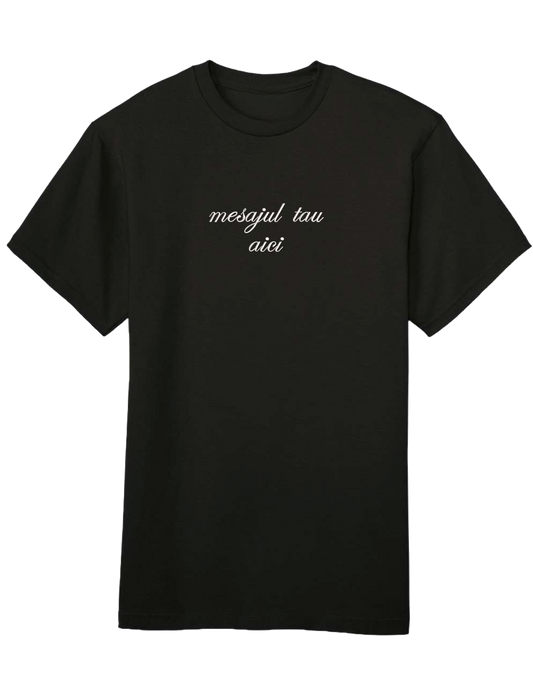 Custom tricou font cursiv - Thread Muse