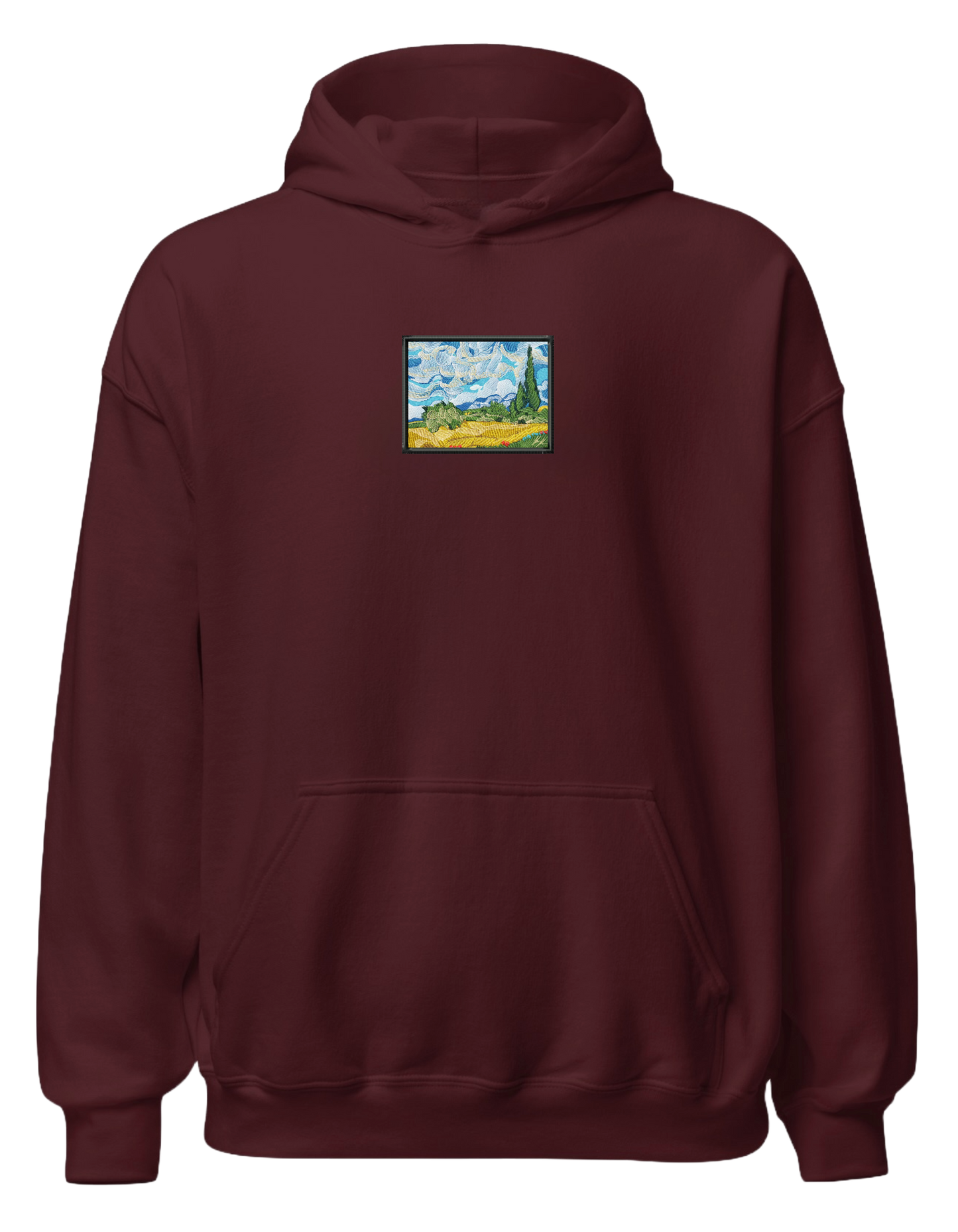 Wheat field with cypresses Van Gogh hoodie Picturi - Thread Muse