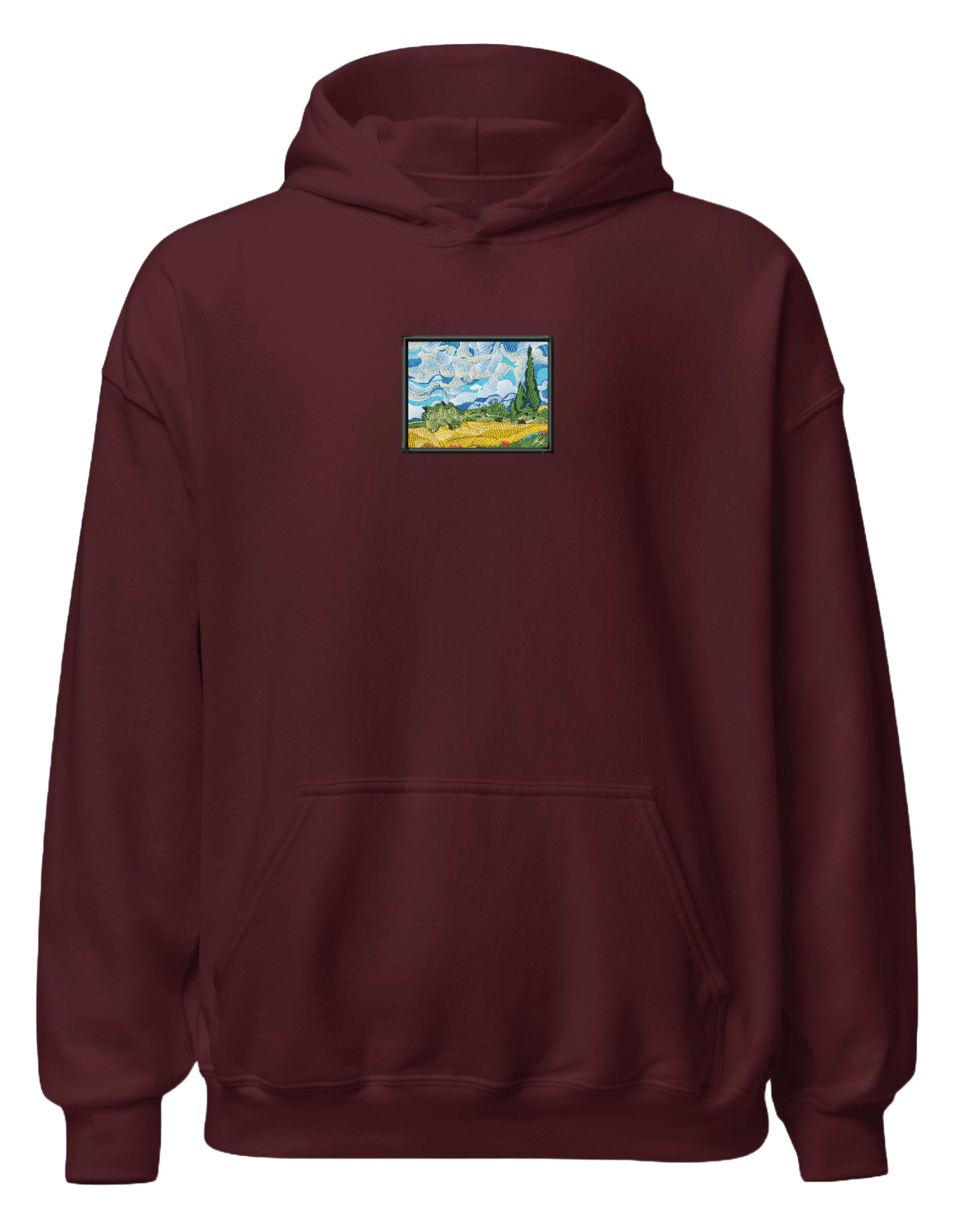 Wheat field with cypresses Van Gogh hoodie Picturi - Thread Muse