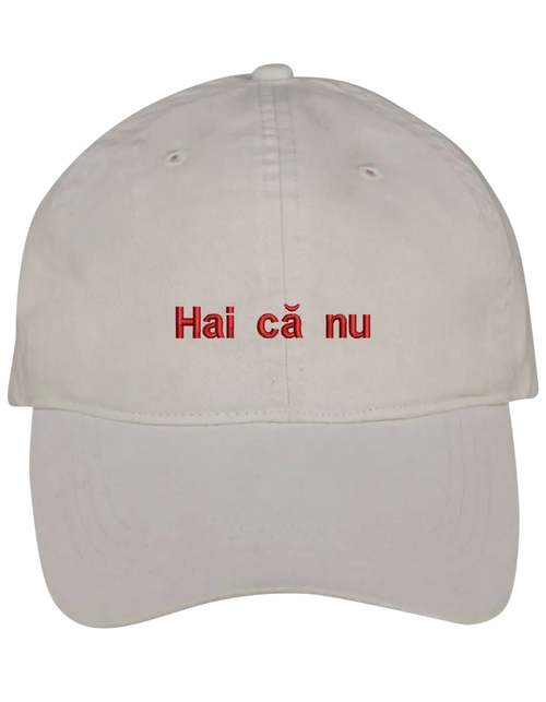 Hai ca nu sapca brodata
