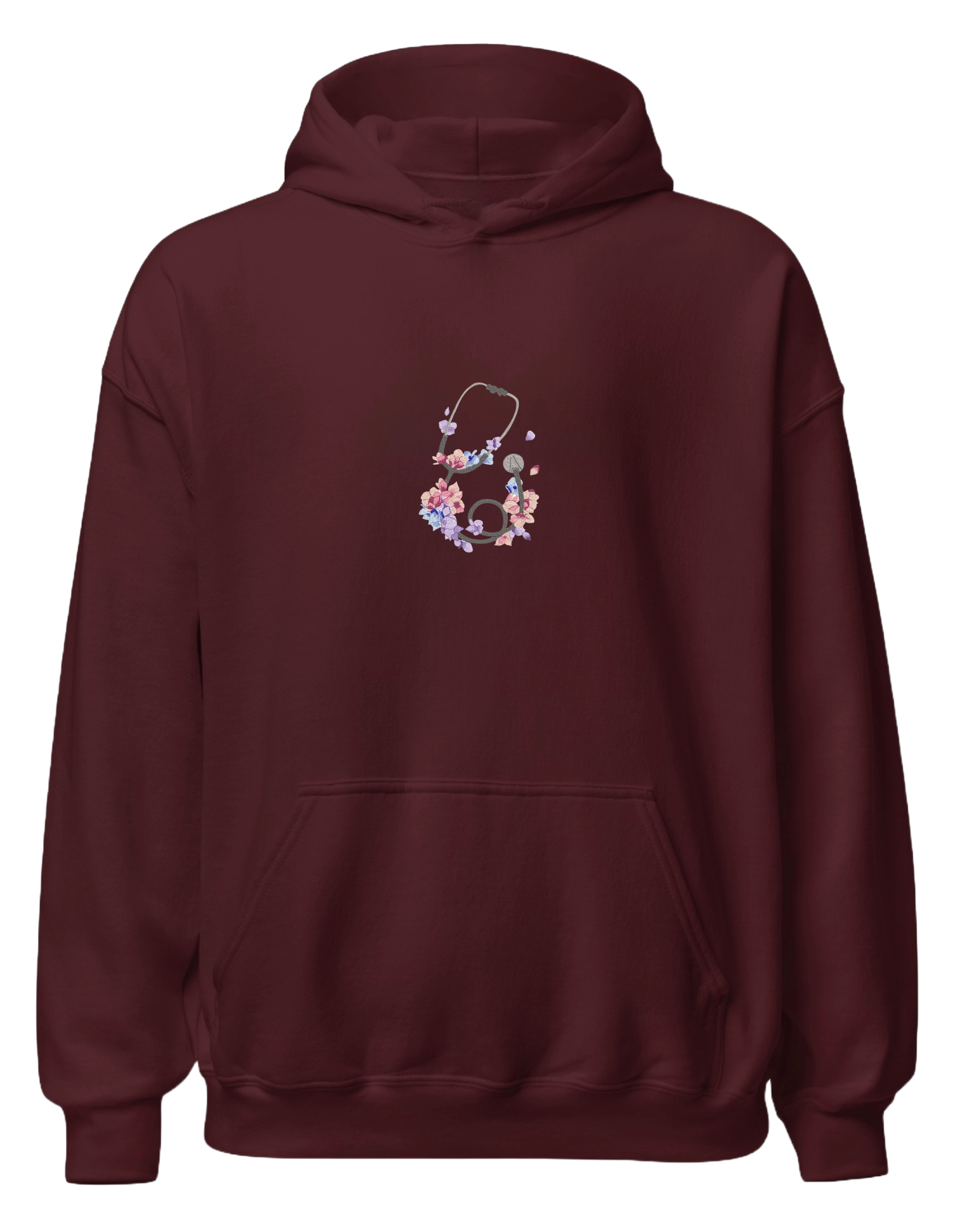 Stetoscop floral hoodie - Thread Muse