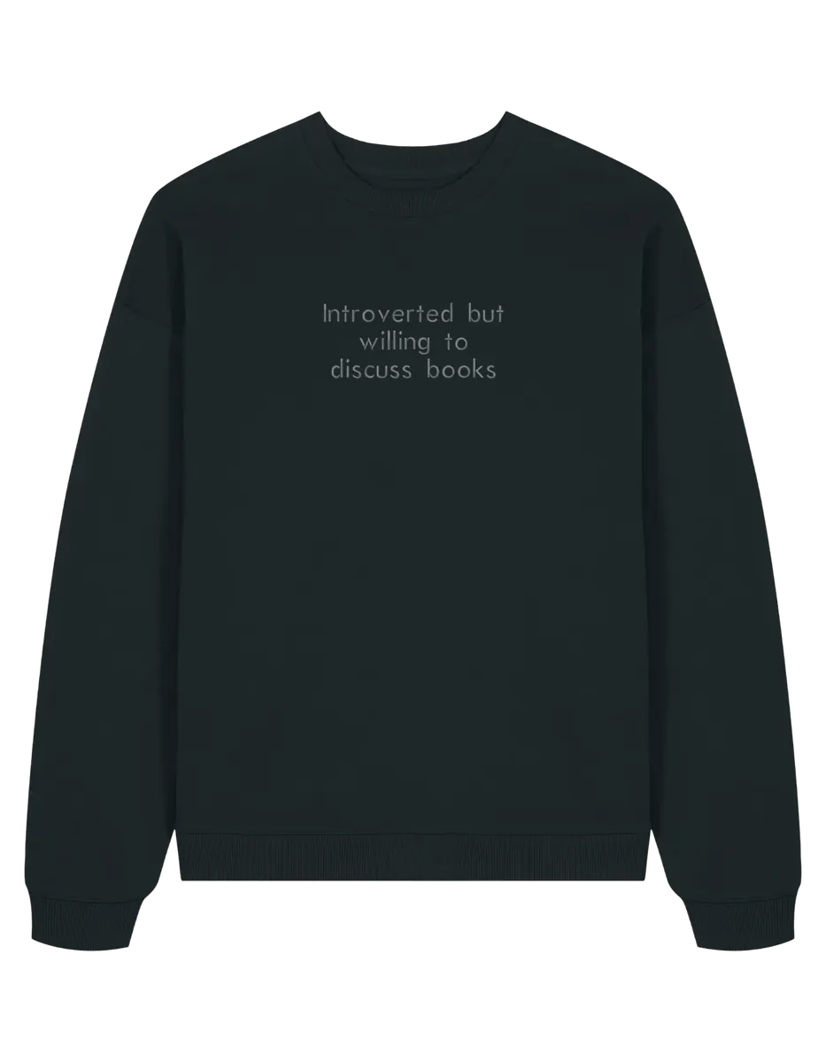 Introverted sweatshirt bookish - Thread Muse