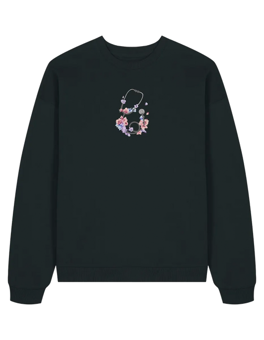 Stetoscop floral sweatshirt Medical - Thread Muse