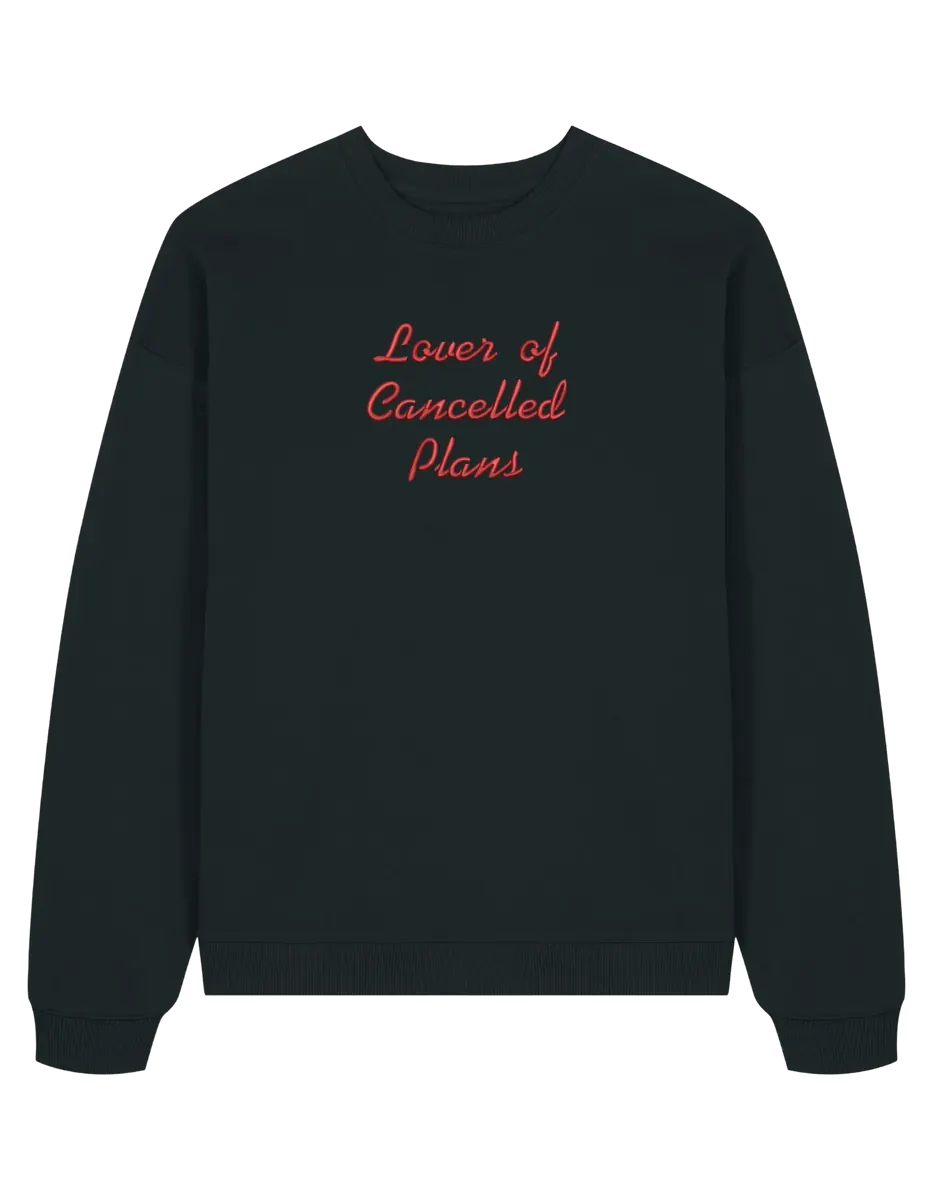 Cancelled plans sweatshirt mesaje - Thread Muse