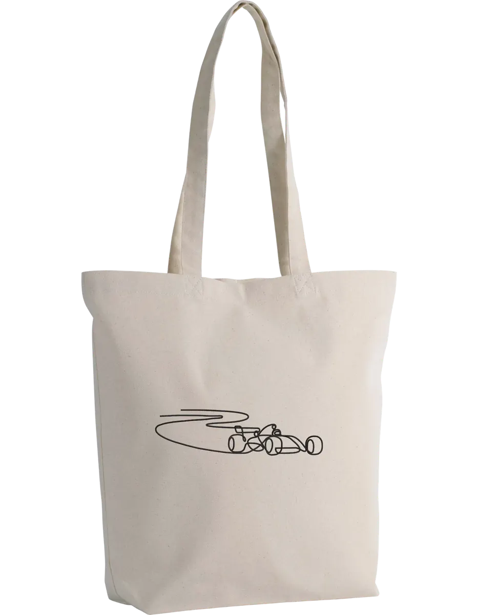 Race car tote bag - Thread Muse