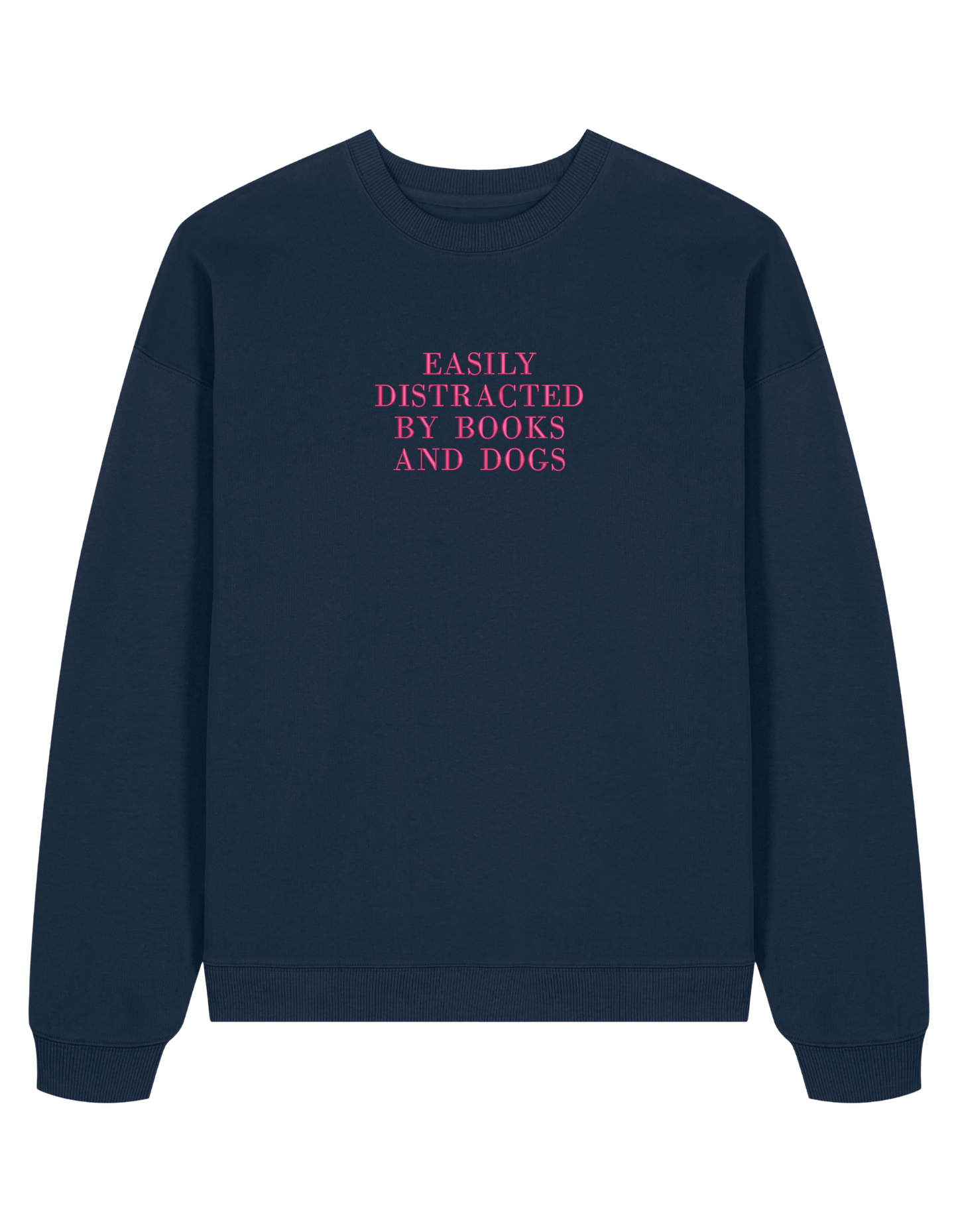 Distracted sweatshirt bookish