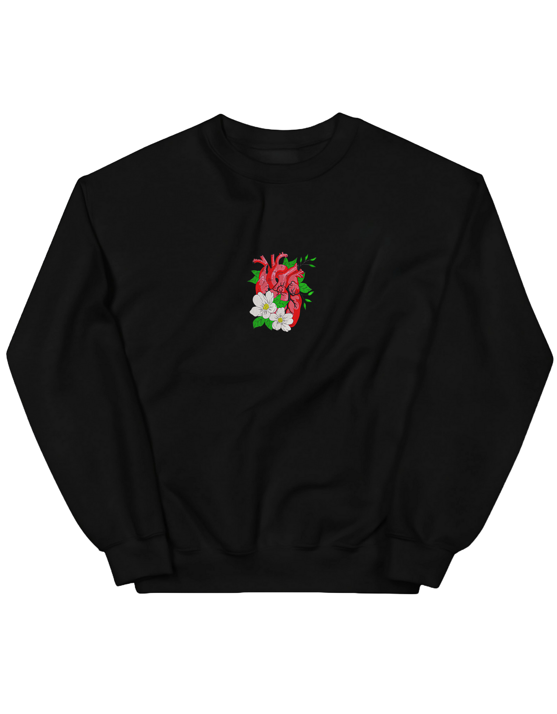 Floral heart sweatshirt - Thread Muse