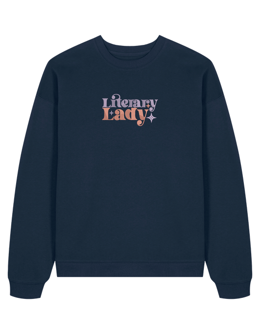 Lady sweatshirt bookish