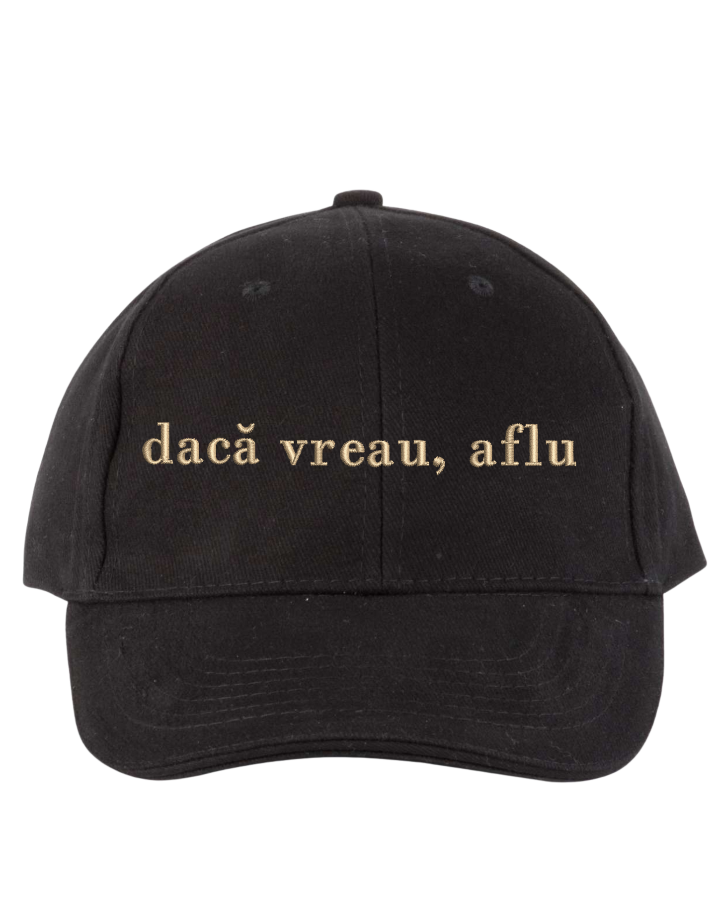 Sapca unisex Daca vreau, aflu brodata - Thread Muse