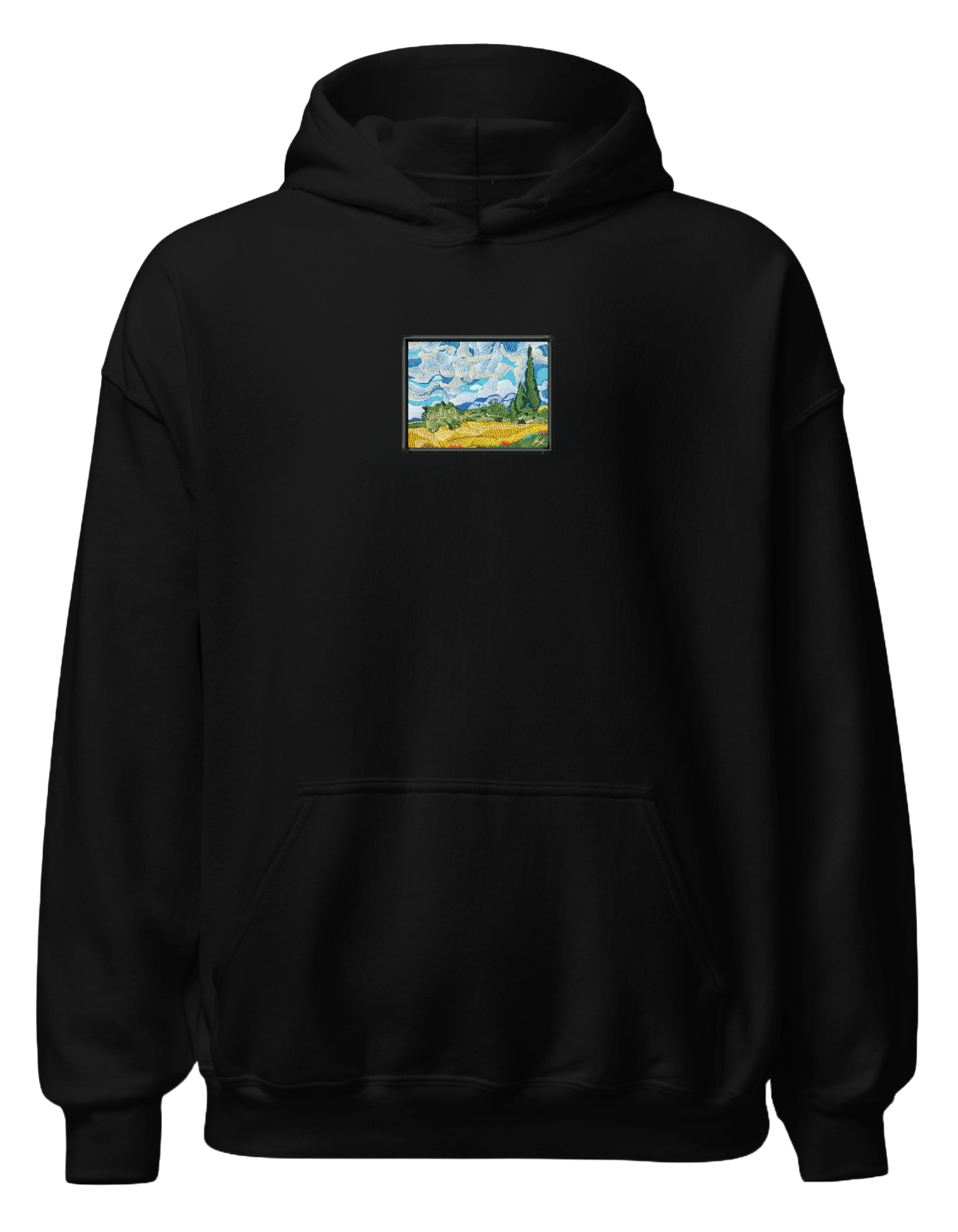Wheat field with cypresses Van Gogh hoodie Picturi - Thread Muse