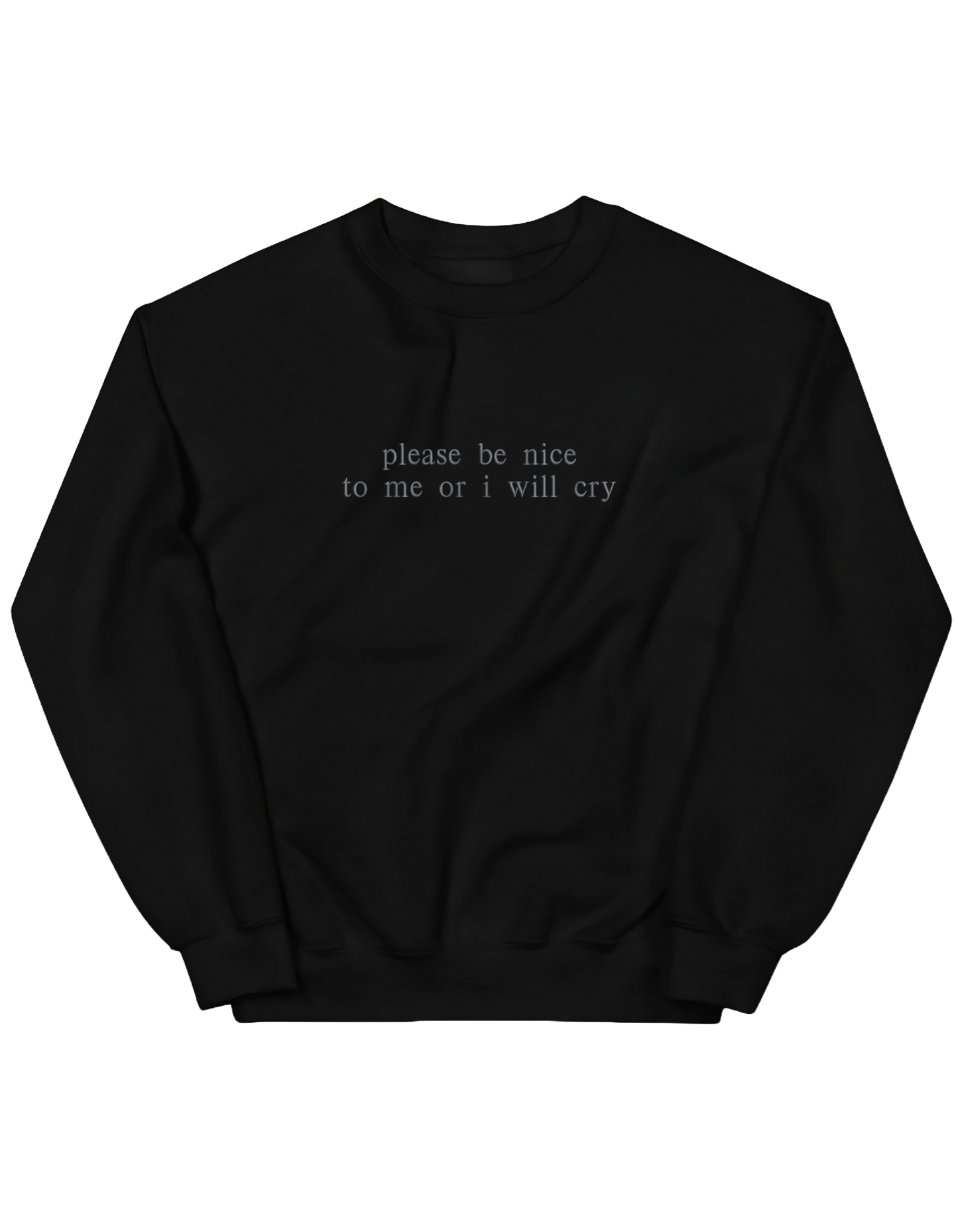 Be nice sweatshirt mesaje - Thread Muse