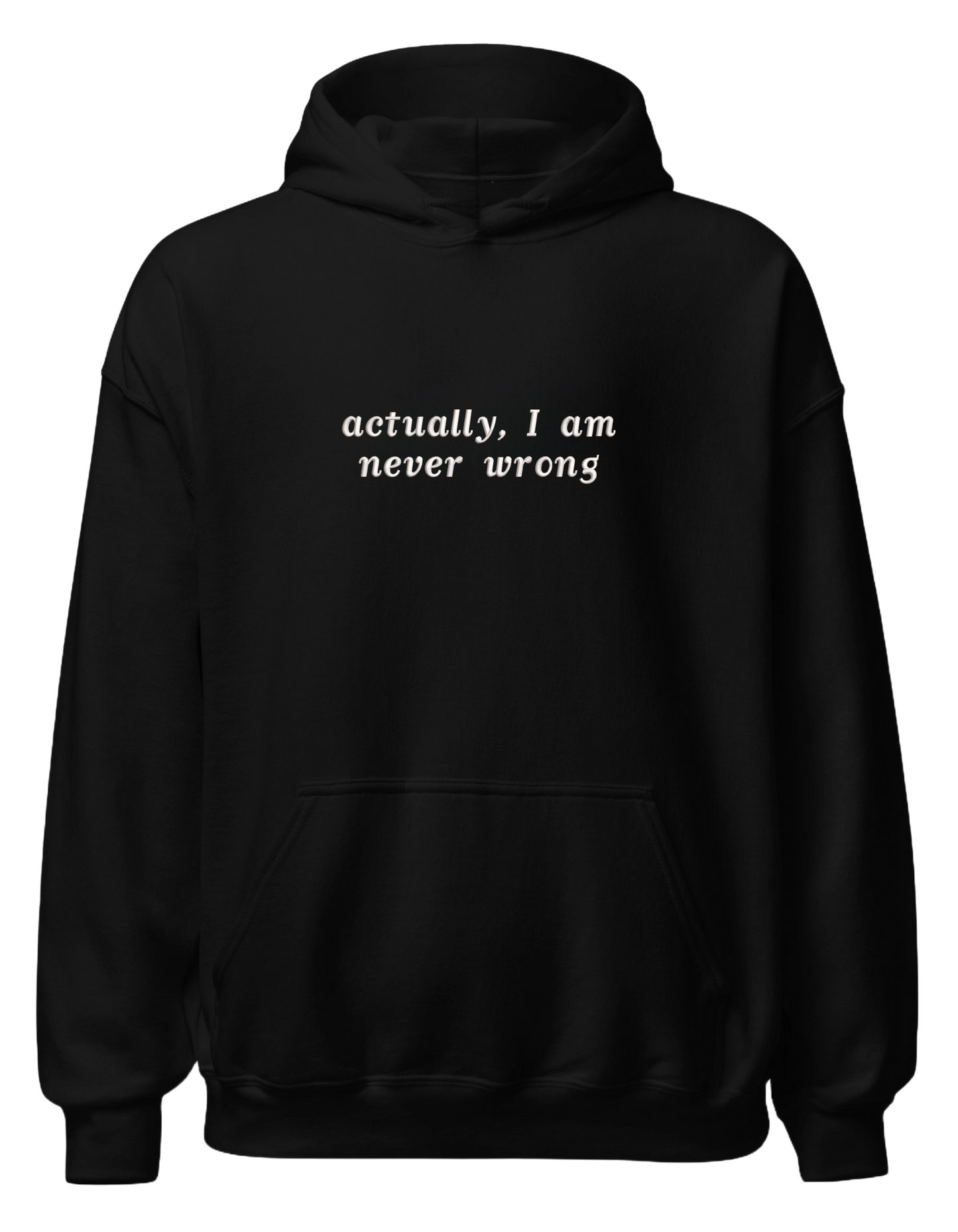 Never wrong hoodie mesaje - Thread Muse