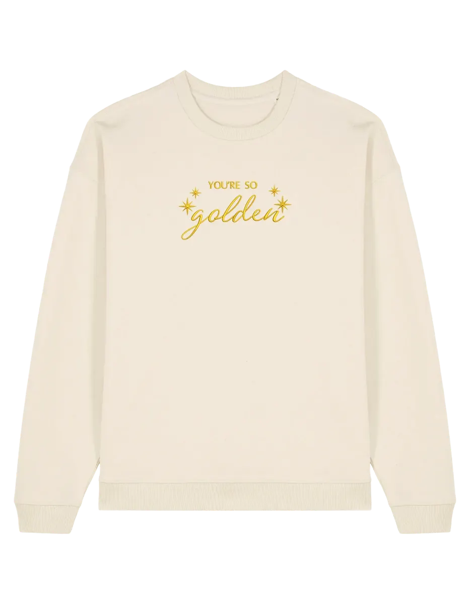 Golden sweatshirt Harry Styles - Thread Muse