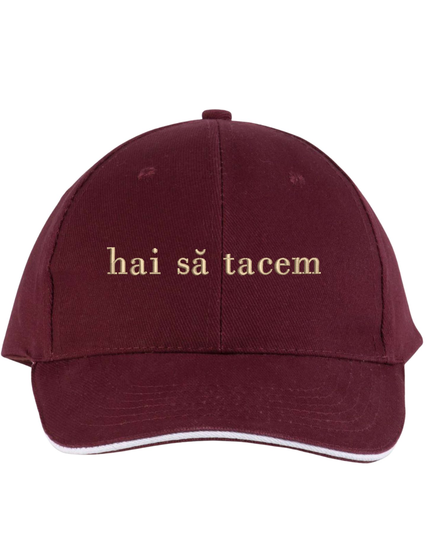 Sapca unisex Hai sa tacem brodata - Thread Muse