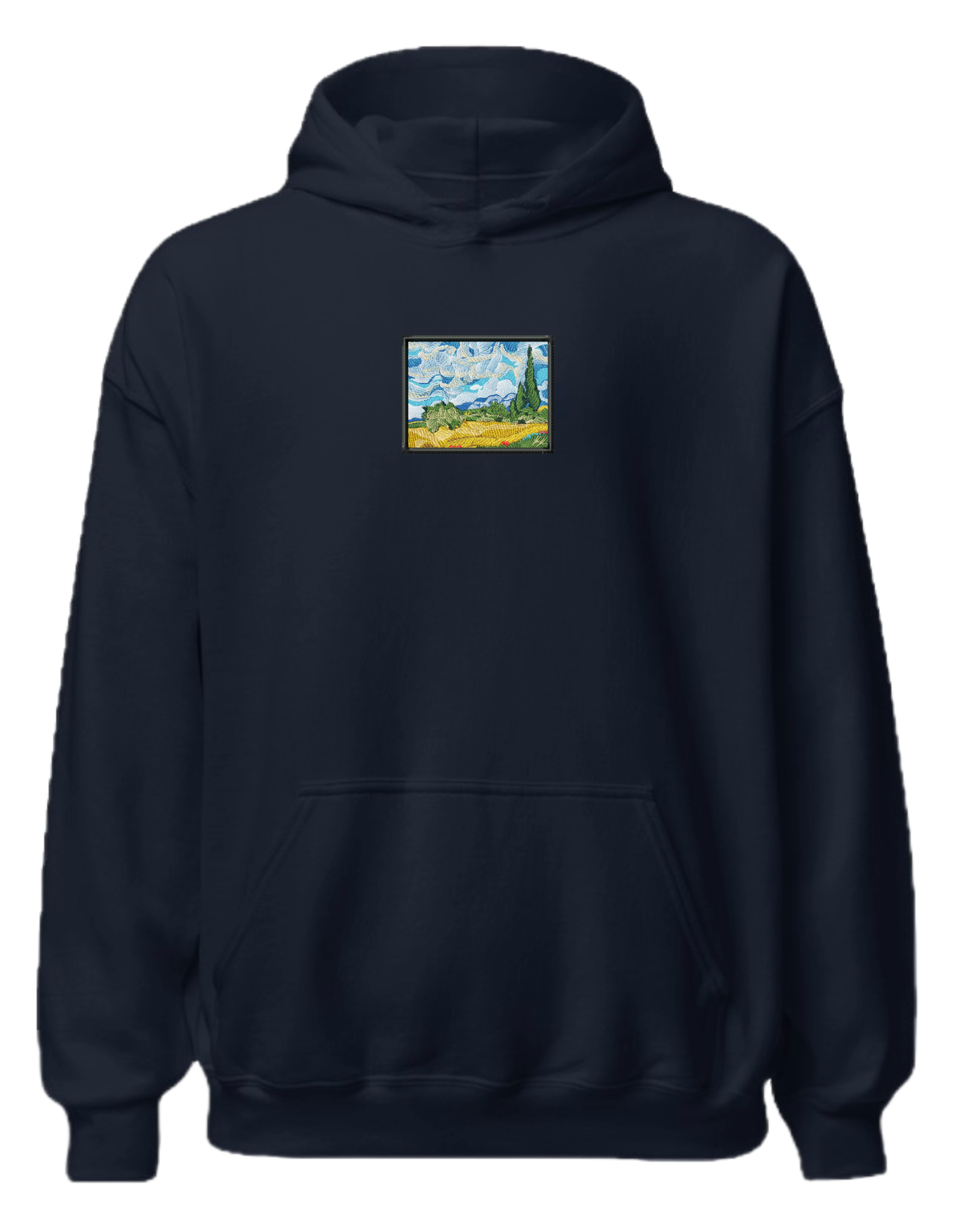 Wheat field with cypresses Van Gogh hoodie Picturi - Thread Muse