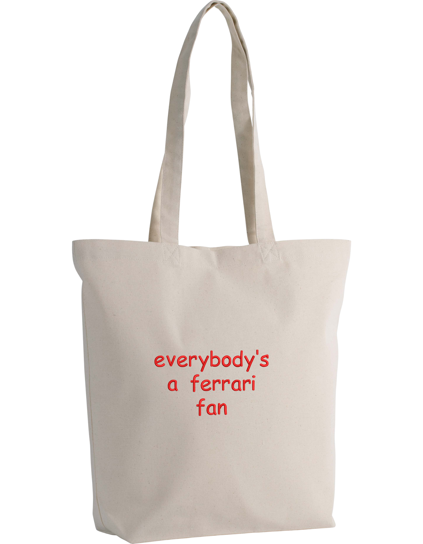 Ferrari fan tote bag