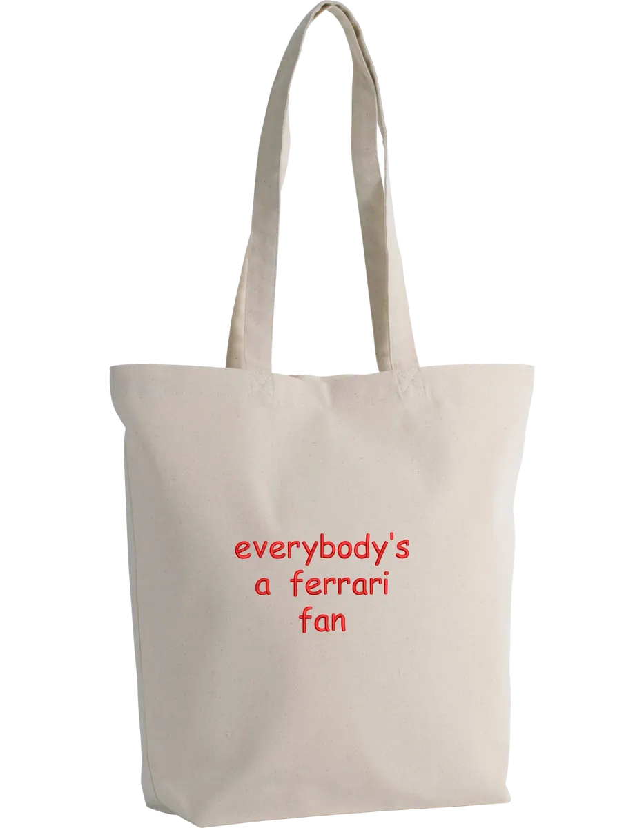 Ferrari fan tote bag - Thread Muse