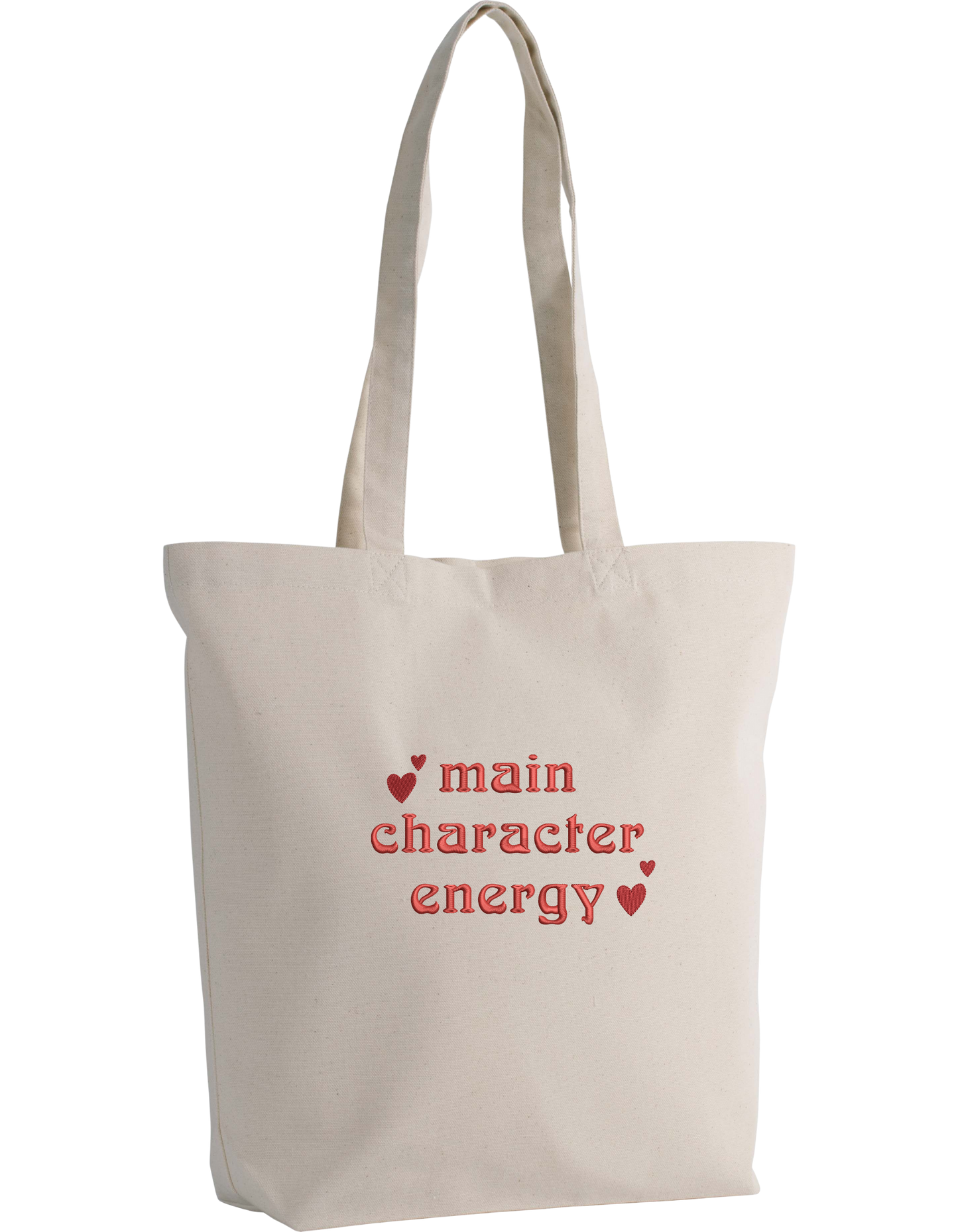 Main character energy tote bag