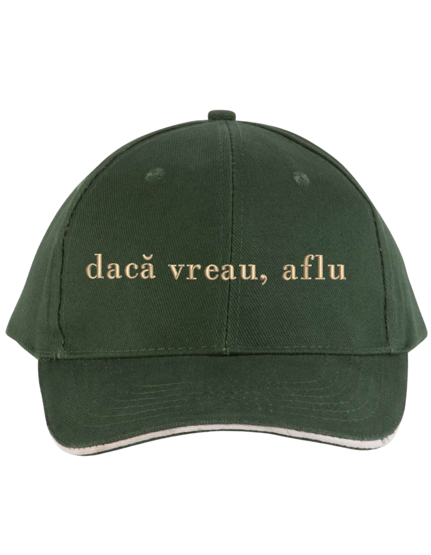 Sapca unisex Daca vreau, aflu brodata - Thread Muse