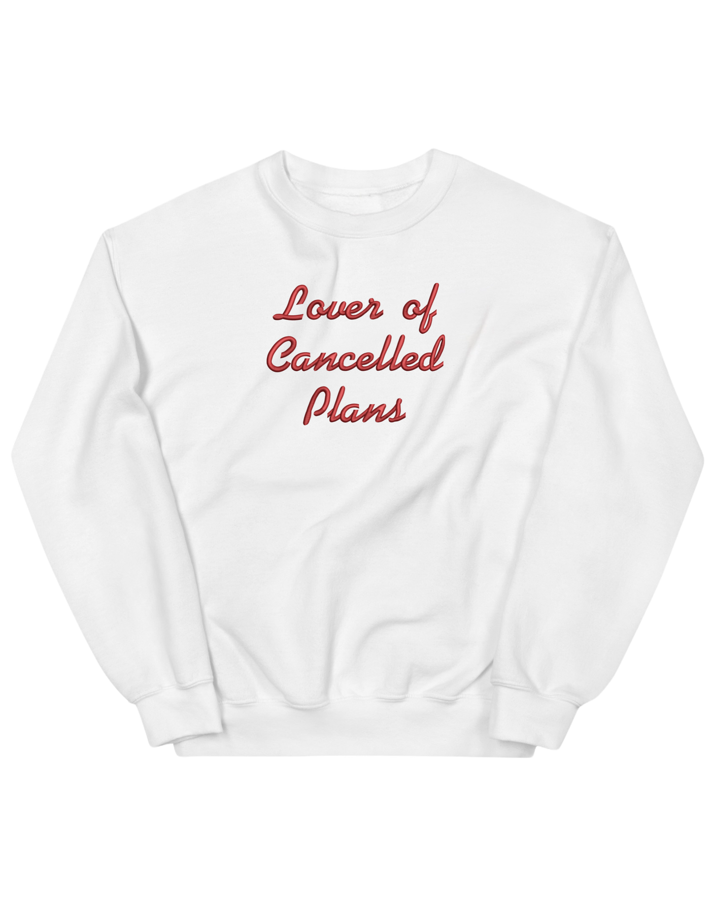 Cancelled plans sweatshirt mesaje - Thread Muse