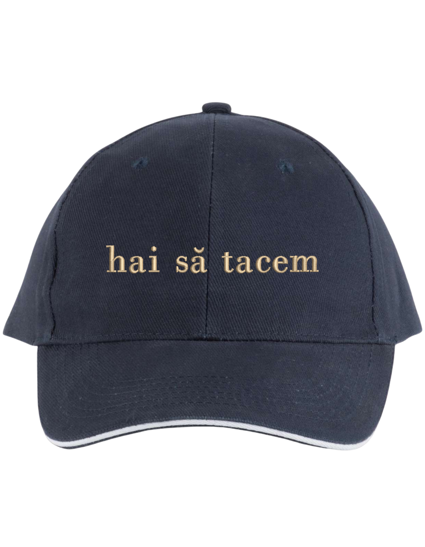 Sapca unisex Hai sa tacem brodata - Thread Muse