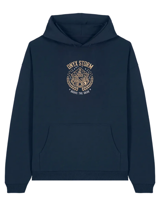 Onyx storm oversized hoodie Fourth Wing - Thread Muse