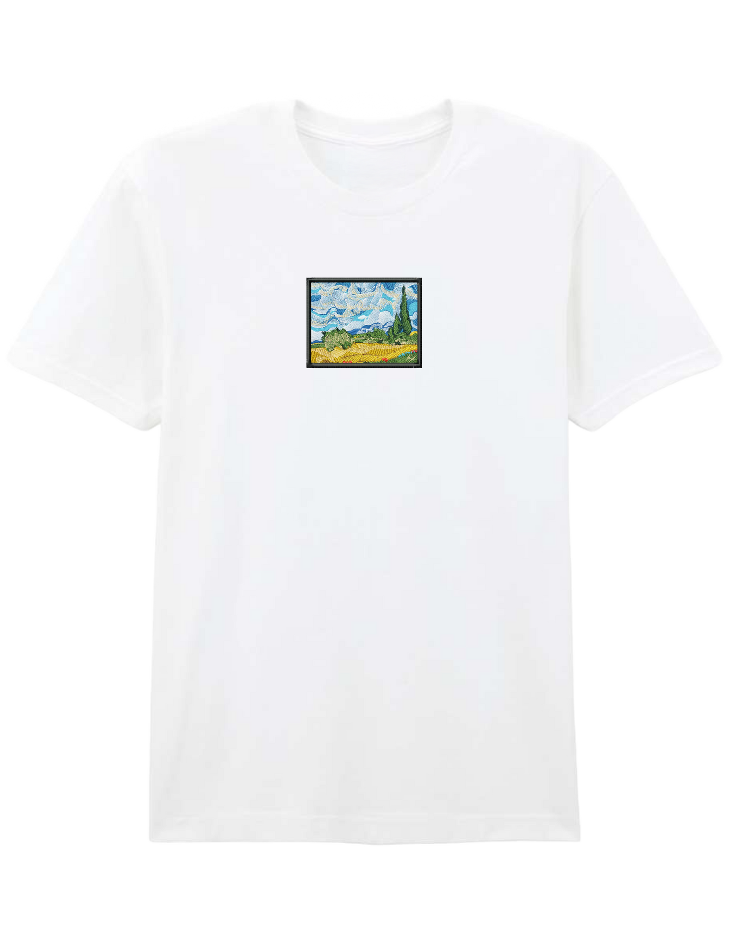 Wheat field with cypresses Van Gogh tricou Picturi - Thread Muse