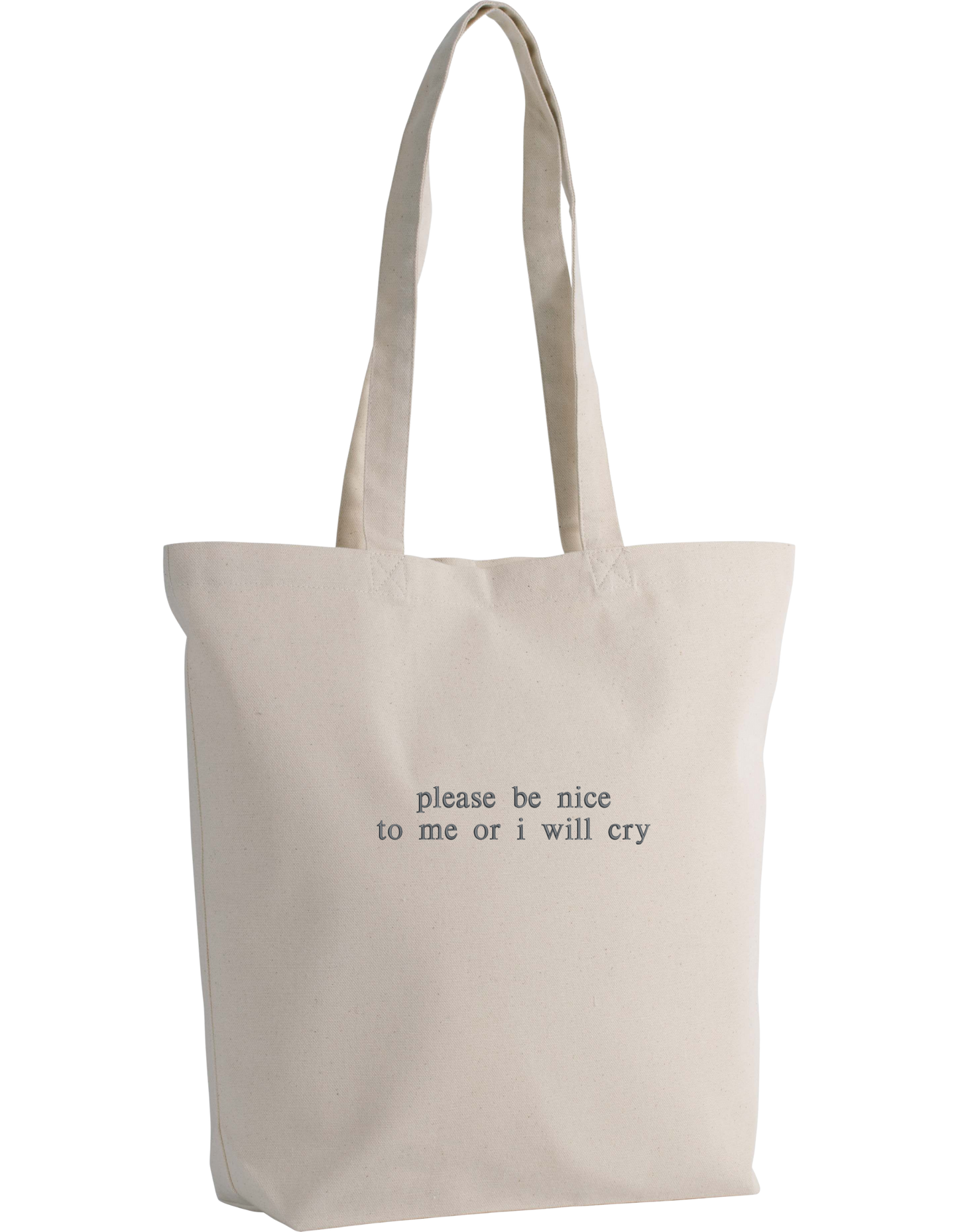 Please be nice tote bag