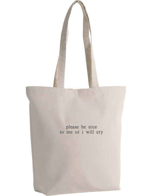 Please be nice tote bag