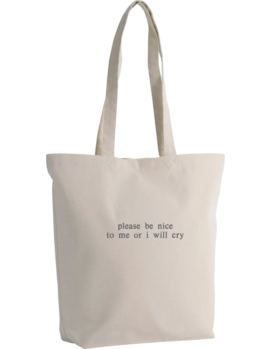Please be nice tote bag - Thread Muse