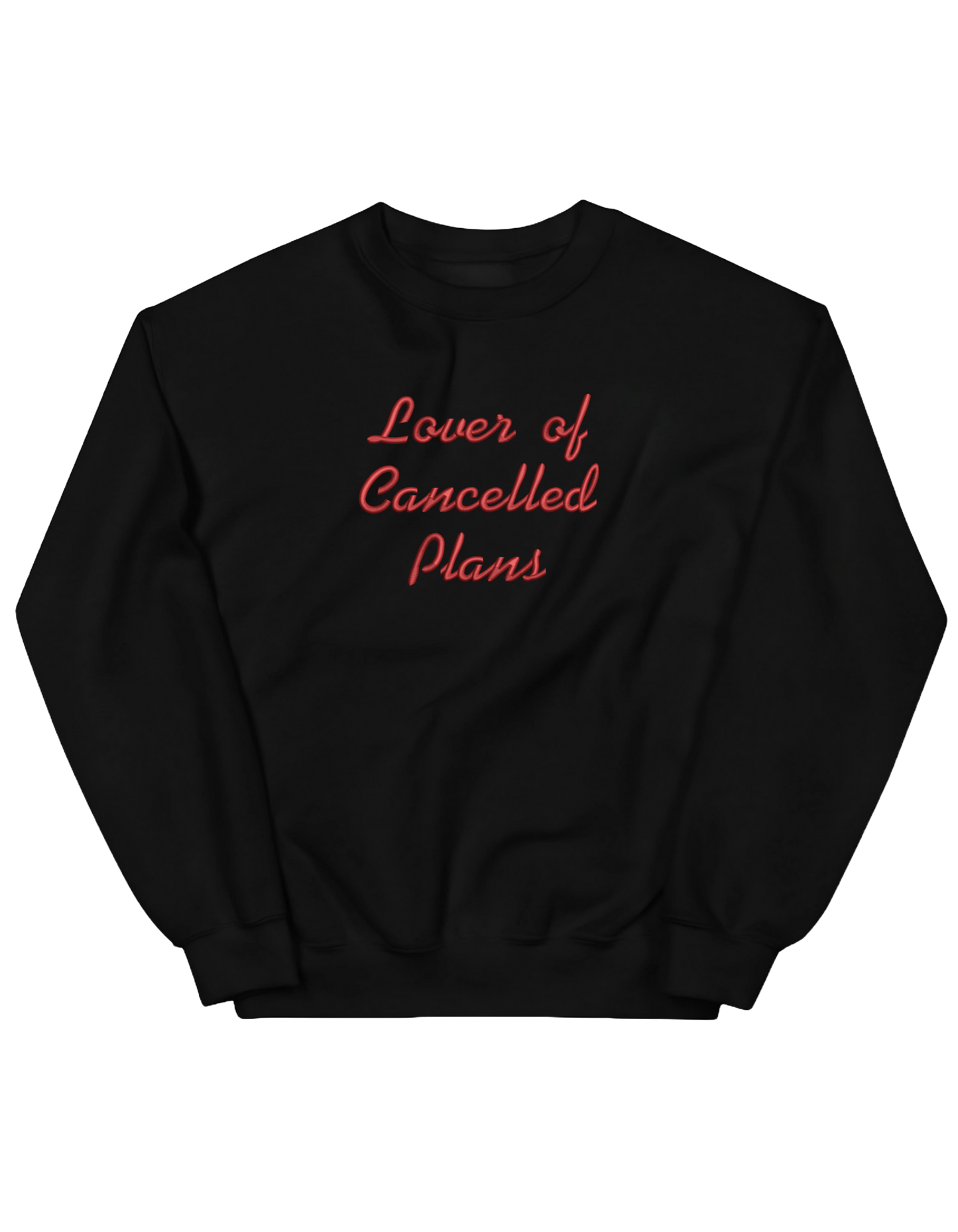 Cancelled plans sweatshirt mesaje - Thread Muse