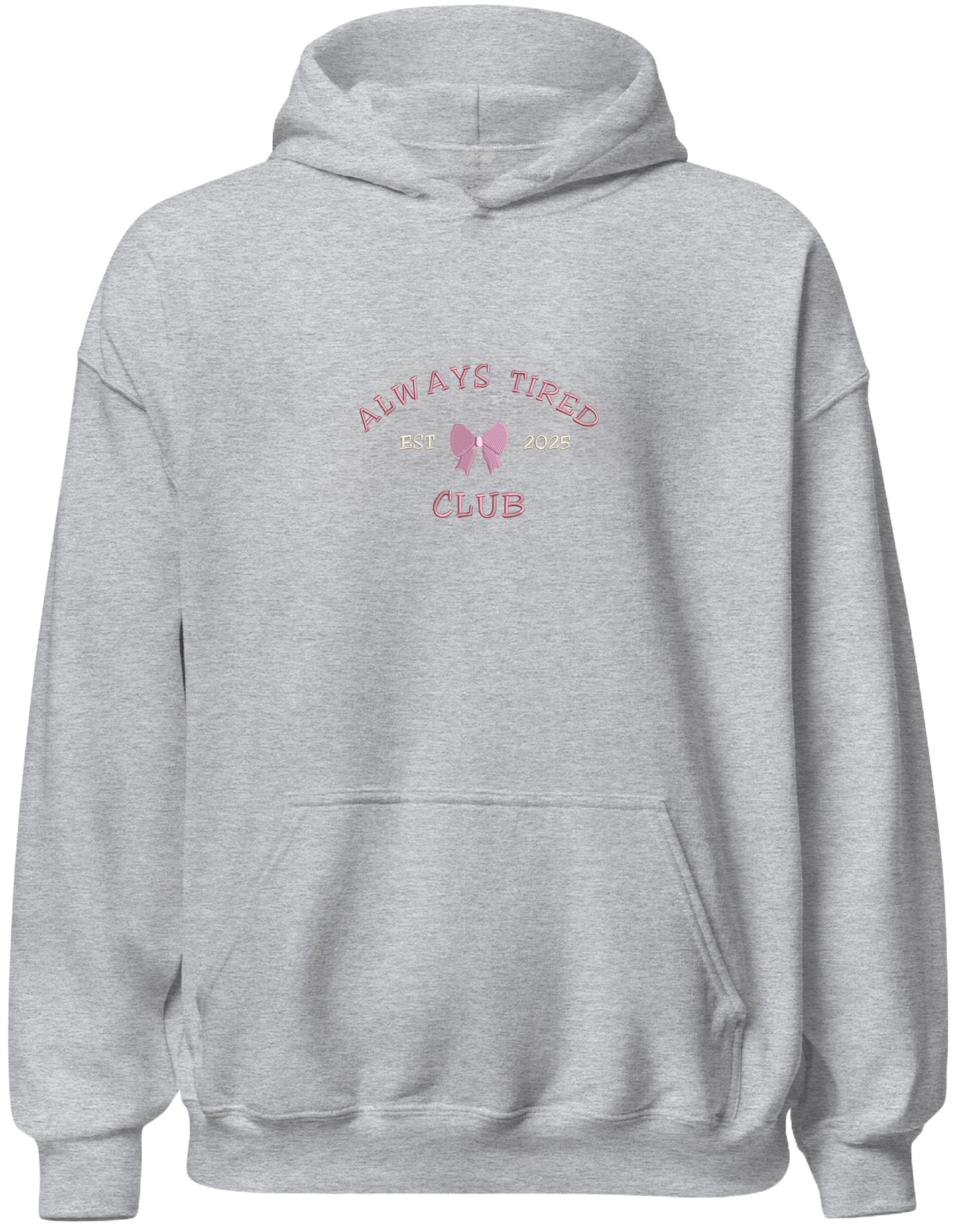 Always tired club hoodie Girly - Thread Muse