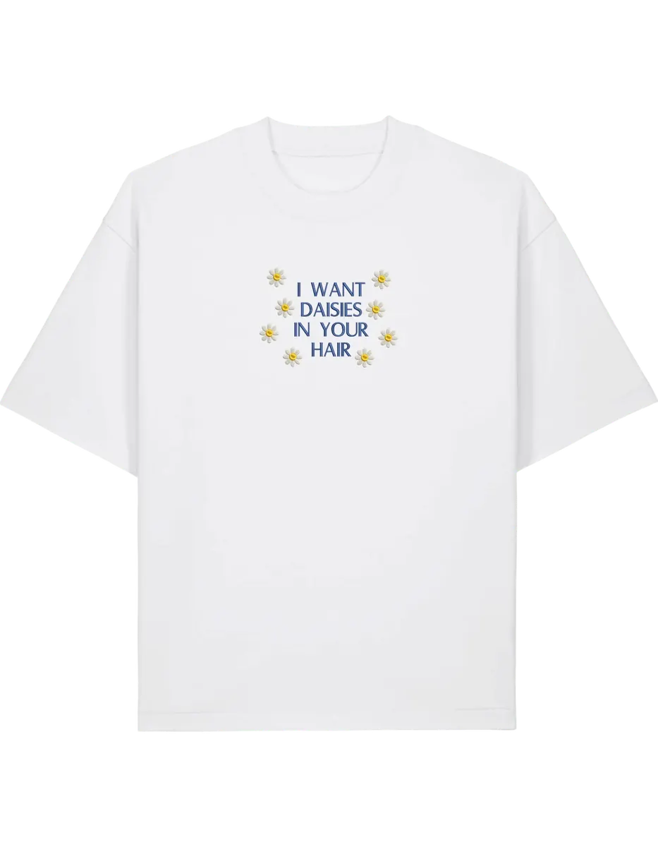 Daisies tricou bookish - Thread Muse