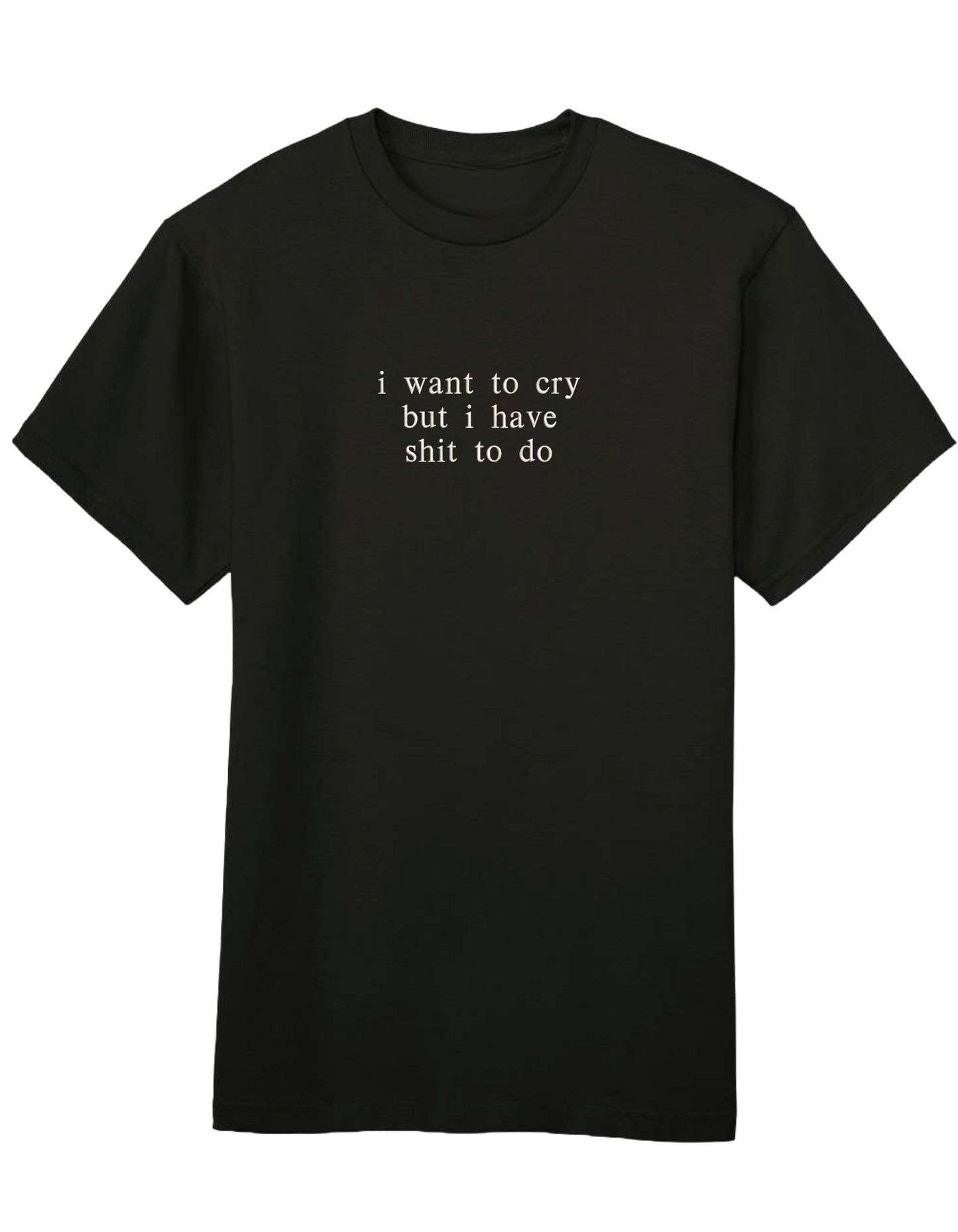 I want to cry tricou mesaje - Thread Muse