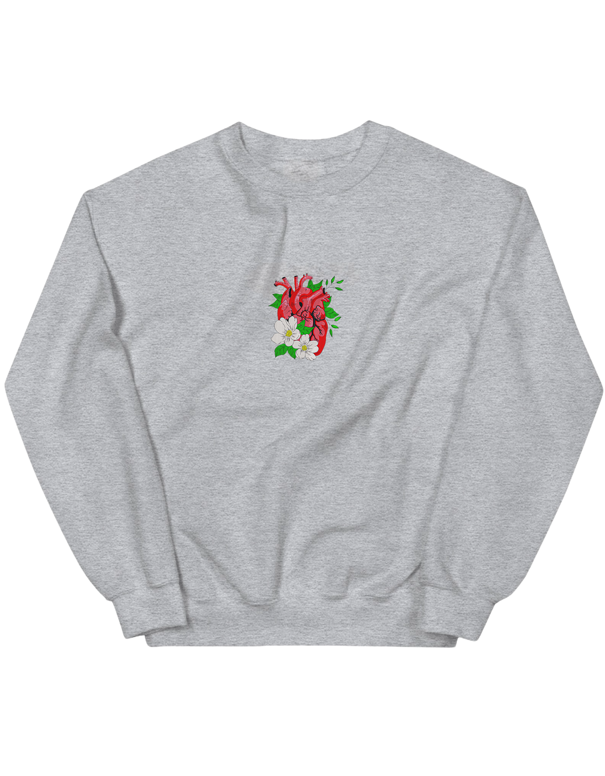 Floral heart sweatshirt - Thread Muse