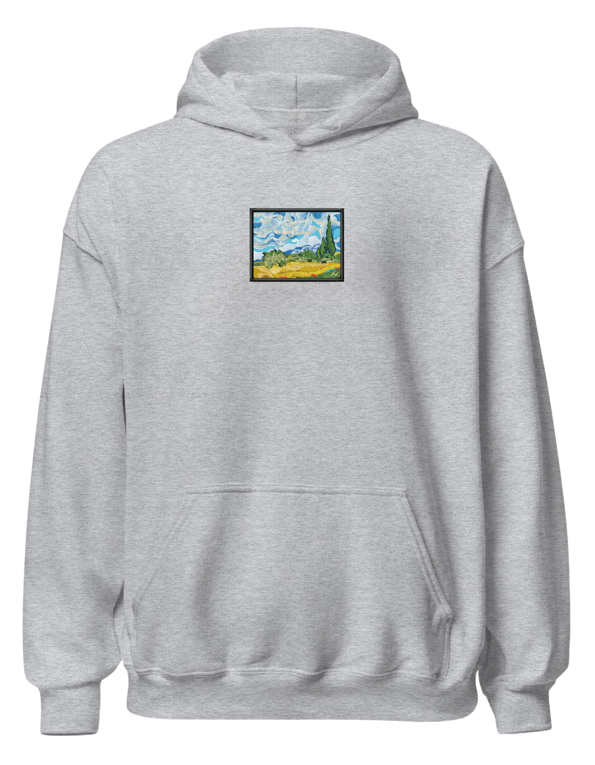 Wheat field with cypresses Van Gogh hoodie Picturi - Thread Muse