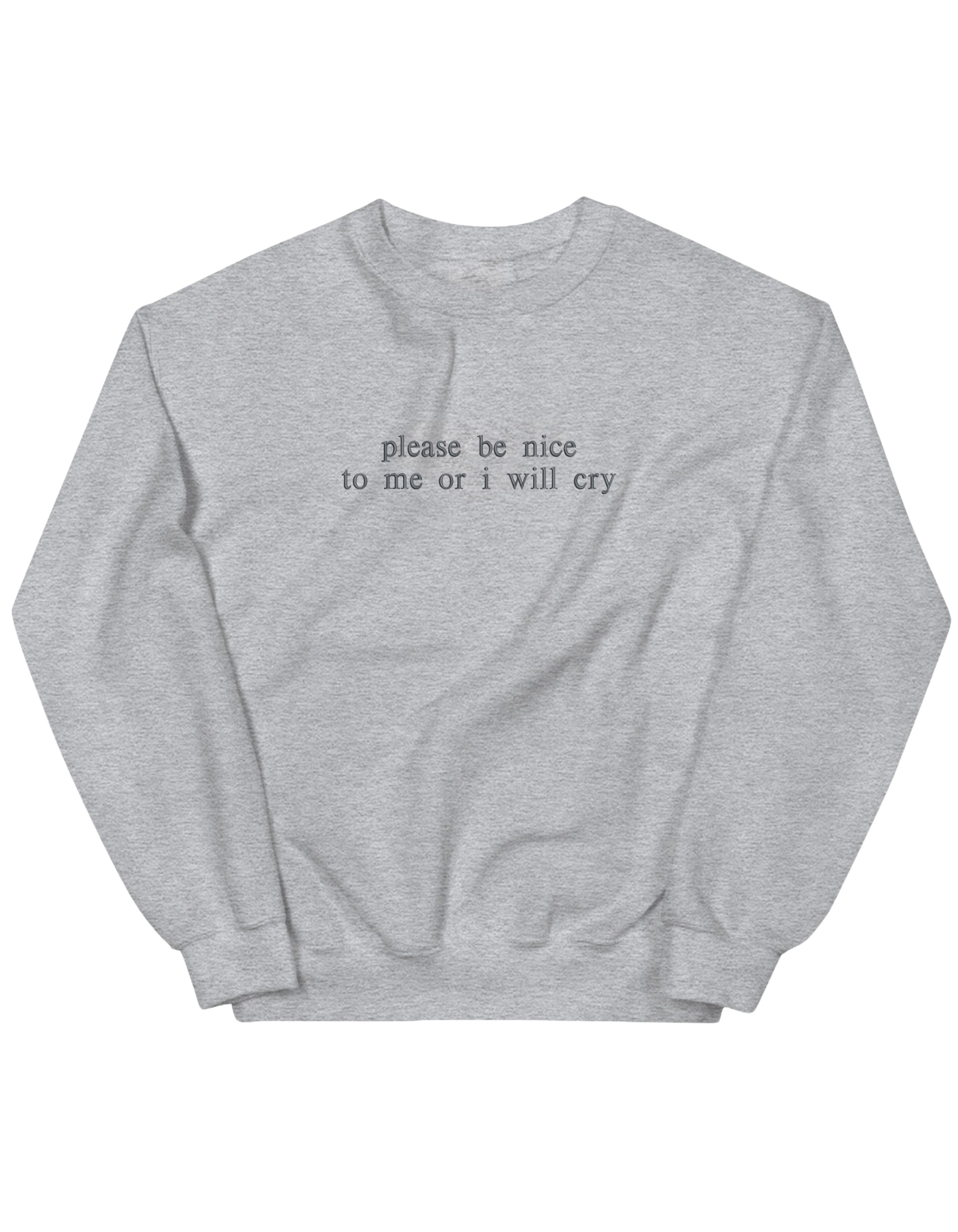 Be nice sweatshirt mesaje - Thread Muse