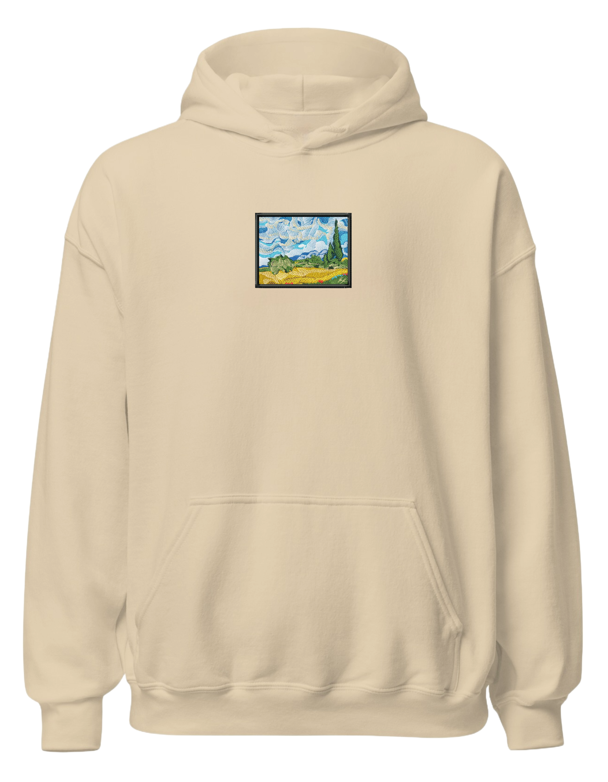 Wheat field with cypresses Van Gogh hoodie Picturi - Thread Muse