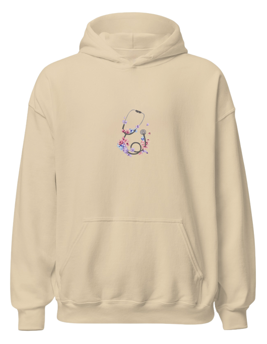 Stetoscop floral hoodie - Thread Muse