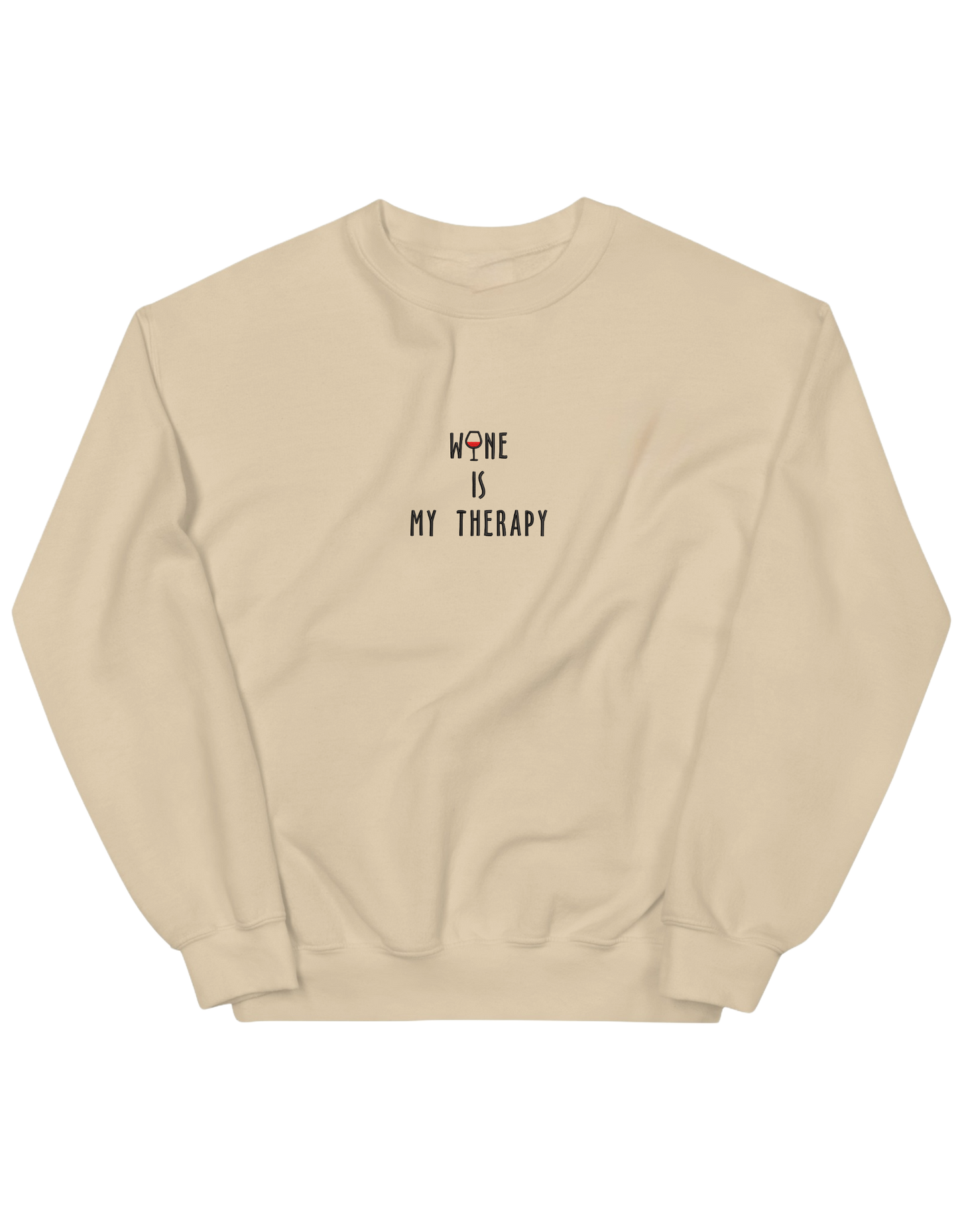 Wine sweatshirt mesaje - Thread Muse