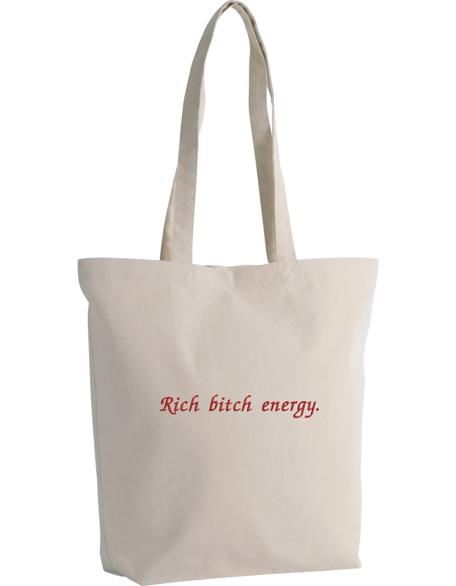 Rich bitch energy tote bag - Thread Muse