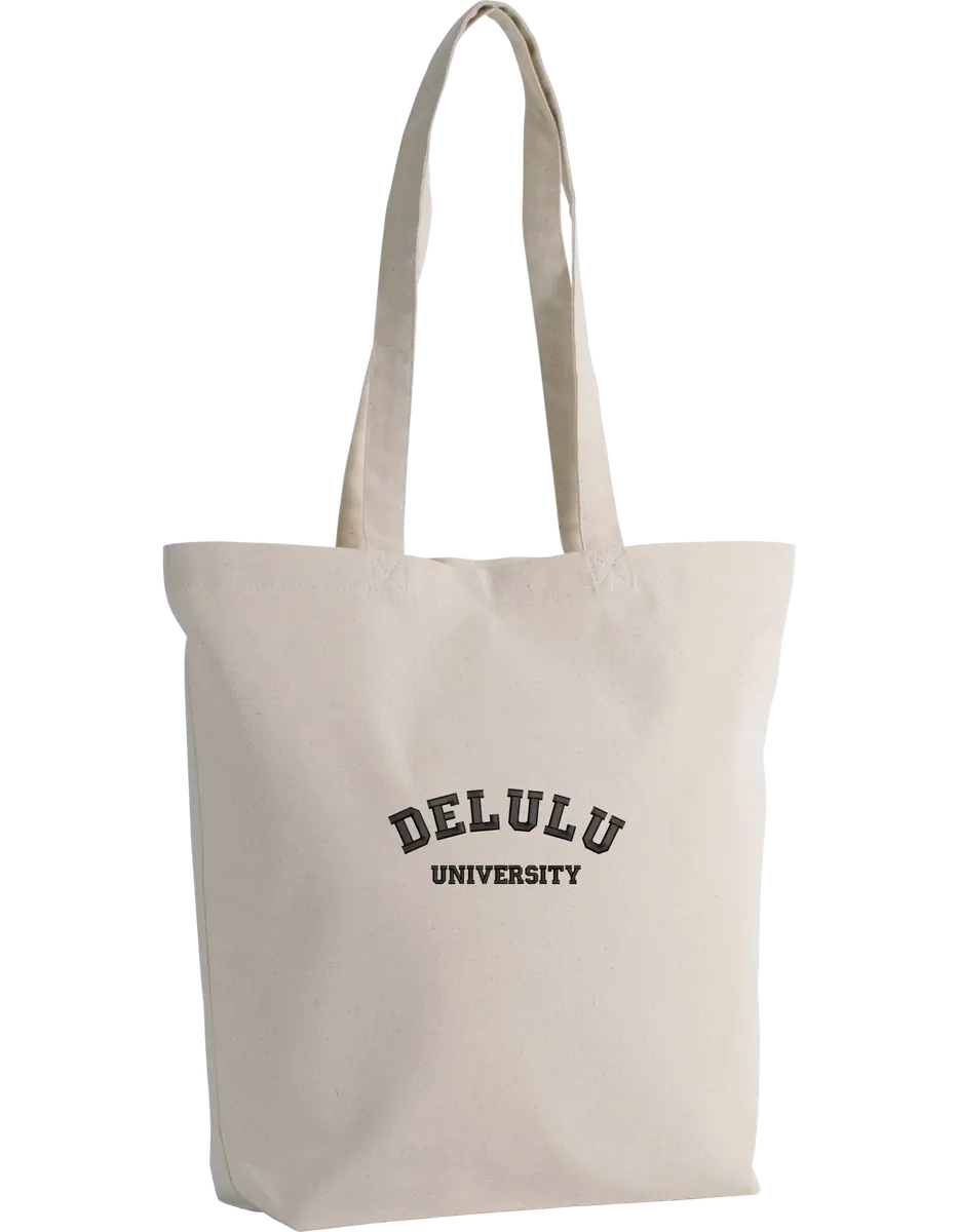 Delulu university tote bag - Thread Muse