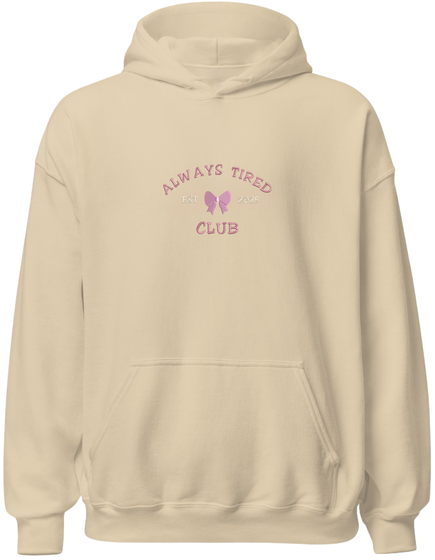 Always tired club hoodie Girly - Thread Muse