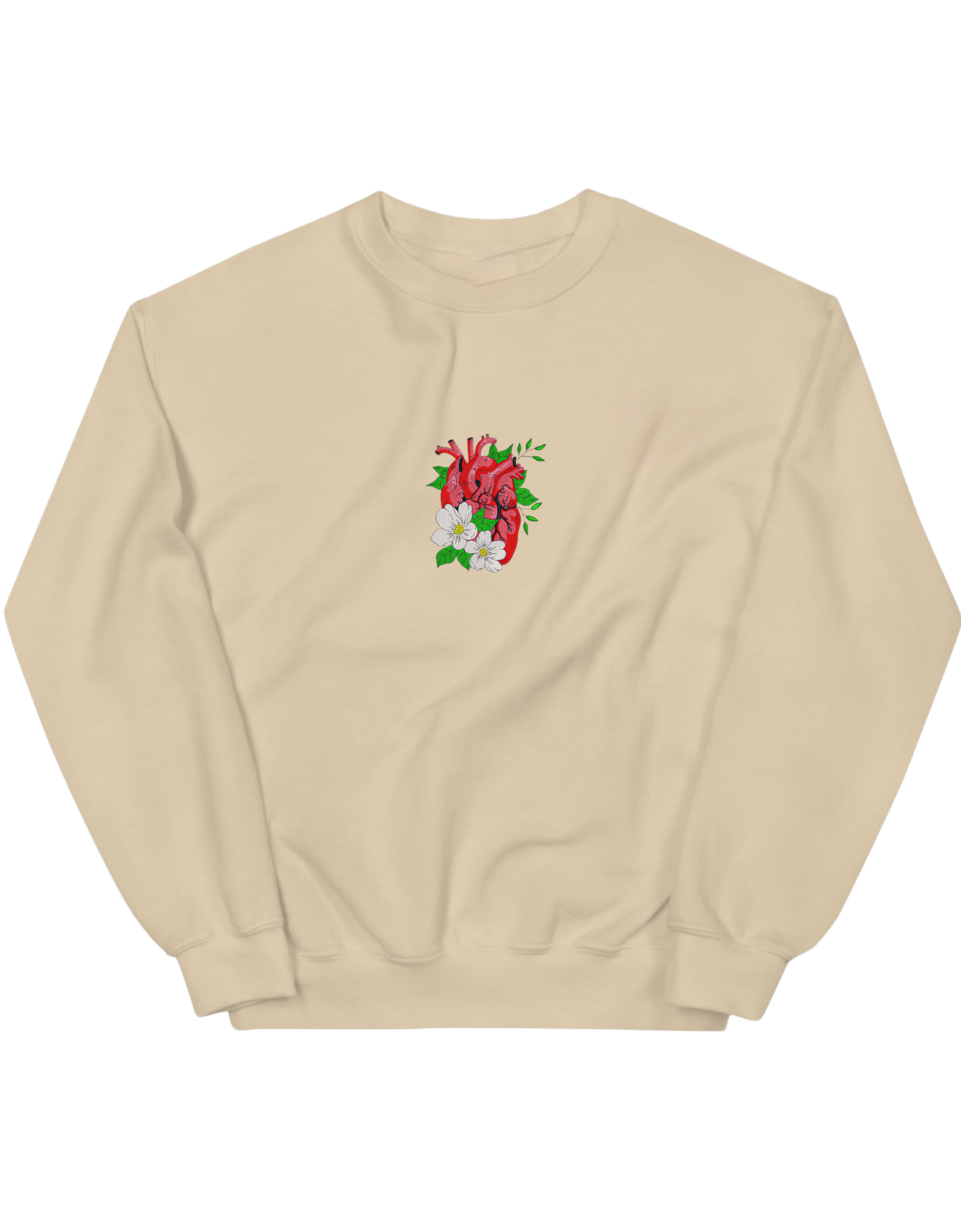 Floral heart sweatshirt - Thread Muse
