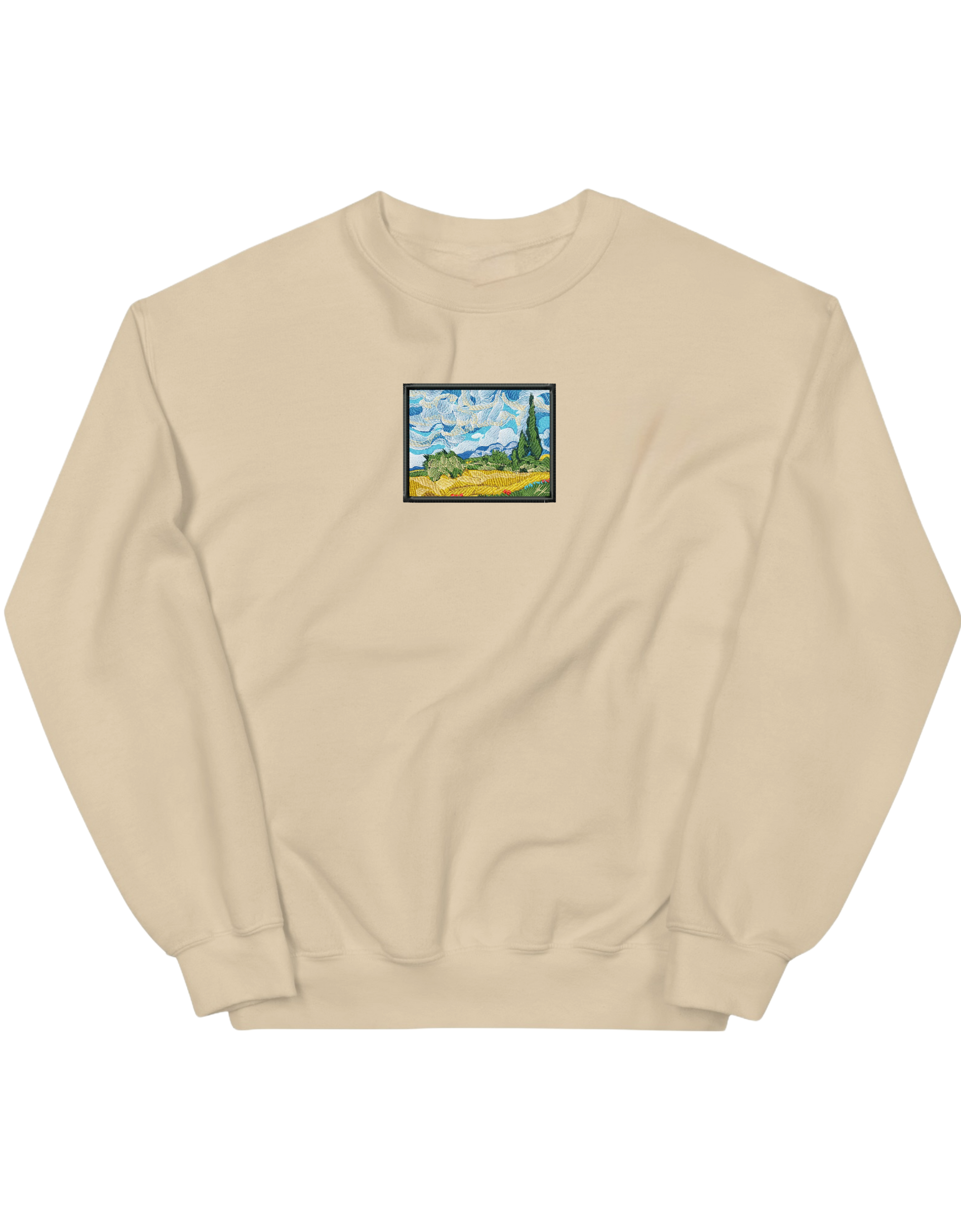 Wheat field with cypresses Van Gogh sweatshirt Picturi - Thread Muse