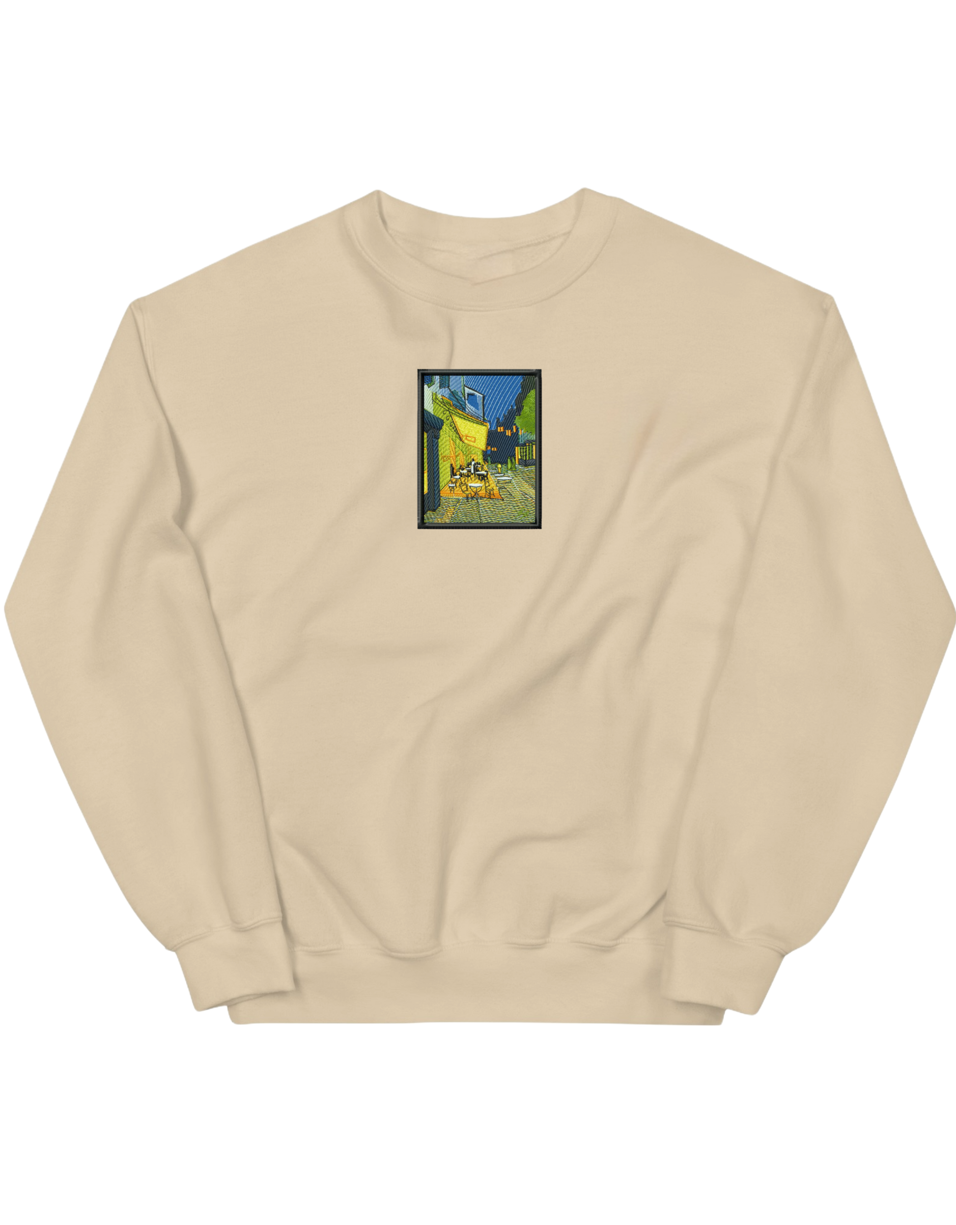 Cafe terrace at night Van Gogh sweatshirt Picturi - Thread Muse