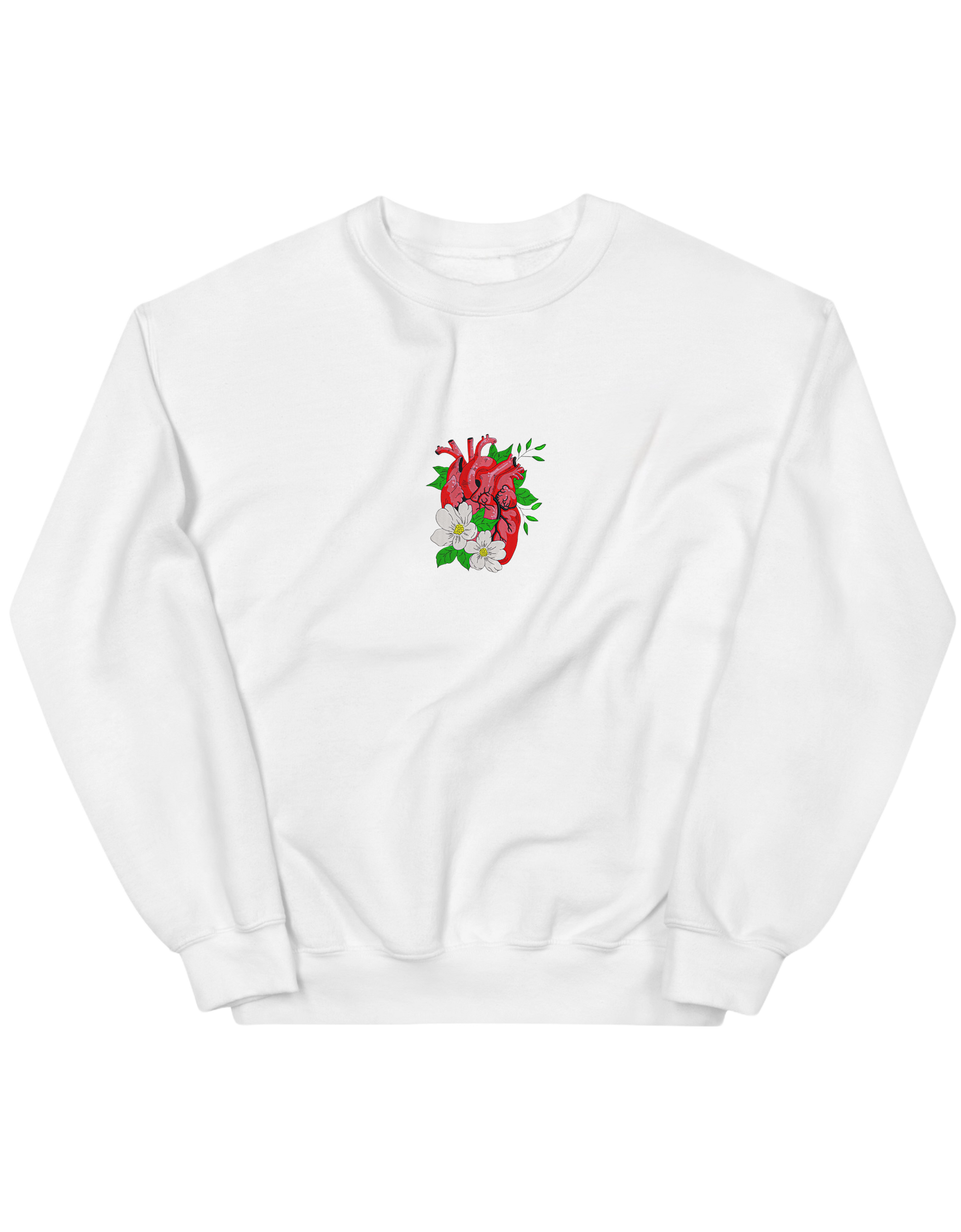 Floral heart sweatshirt - Thread Muse